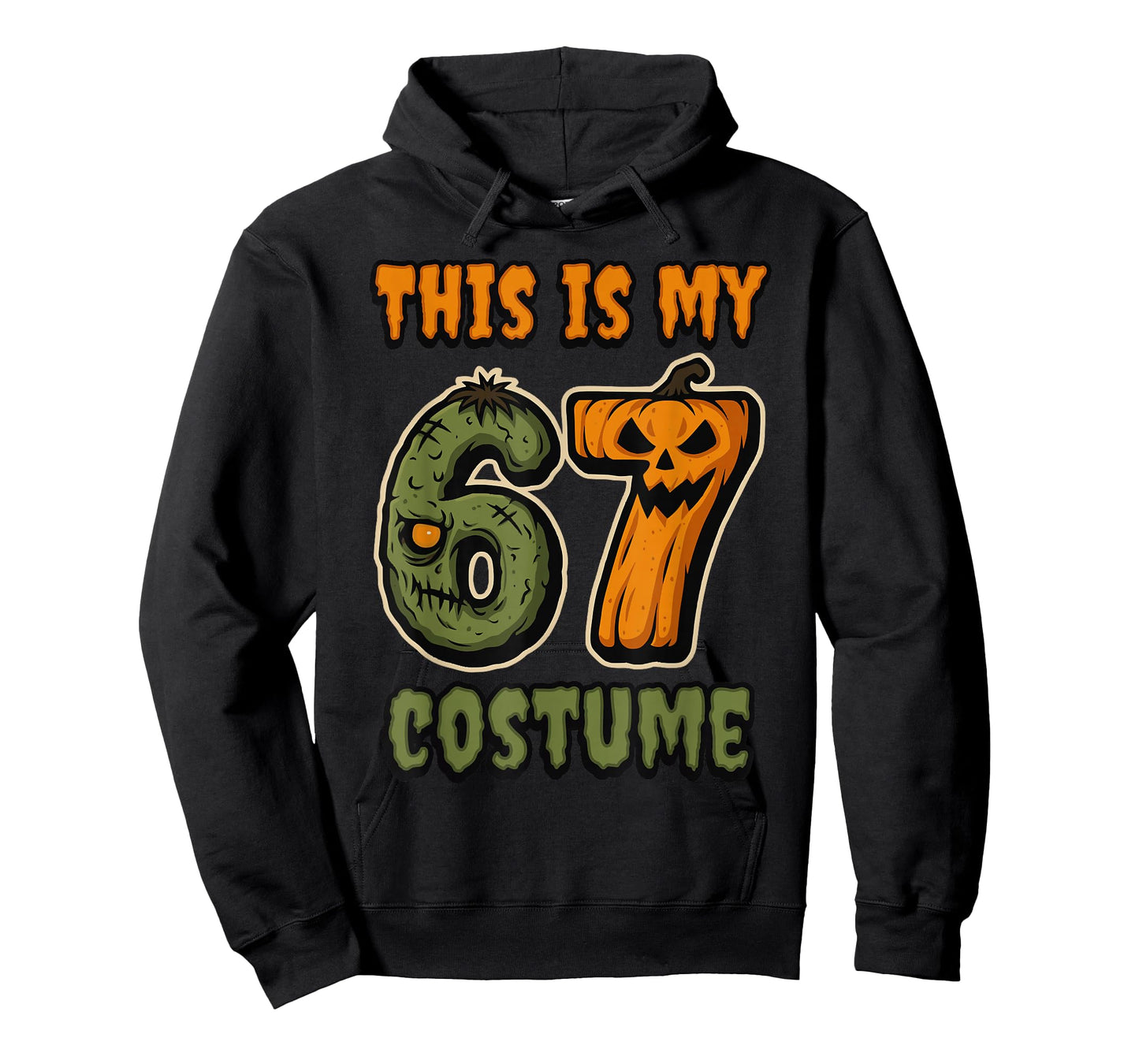 This is My 67 Costume Zombie Pumpkin Six Seven Halloween T-Shirt