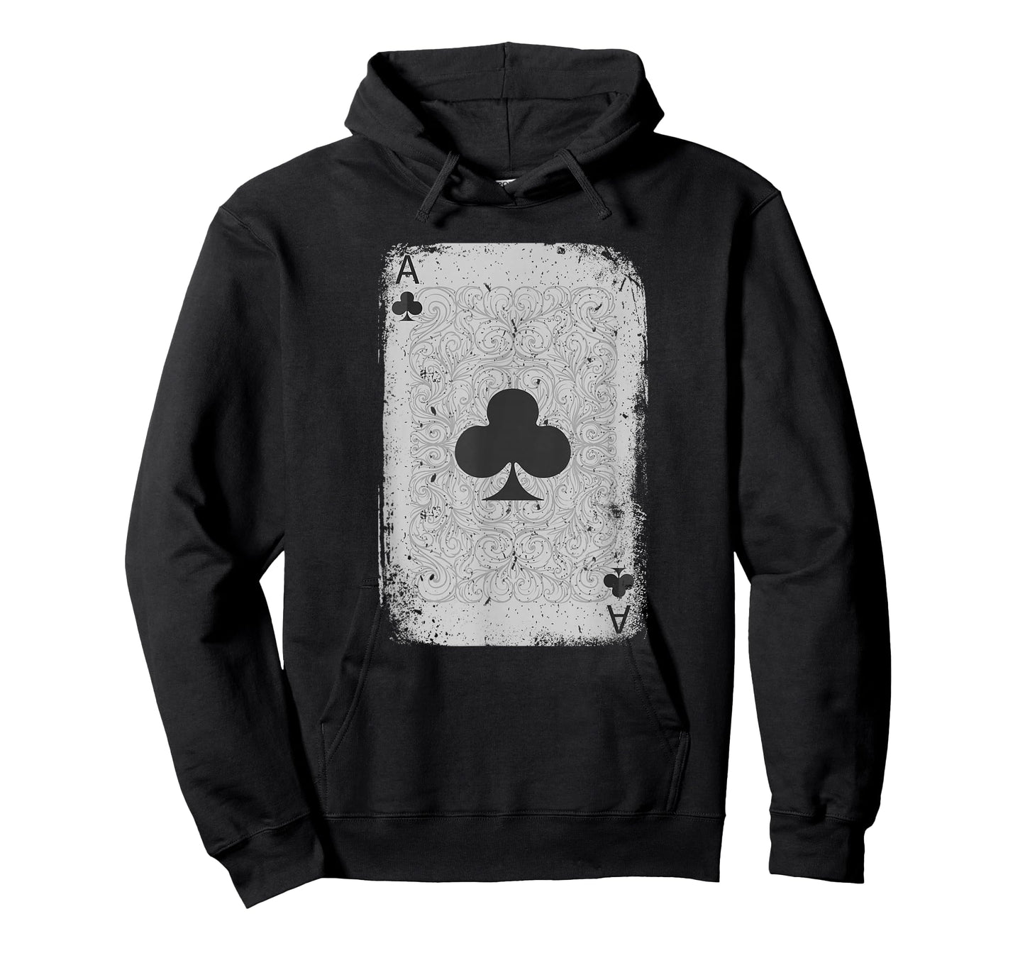 Vintage Distressed Ace of Clubs Poker Playing Card T-Shirt T-Shirt