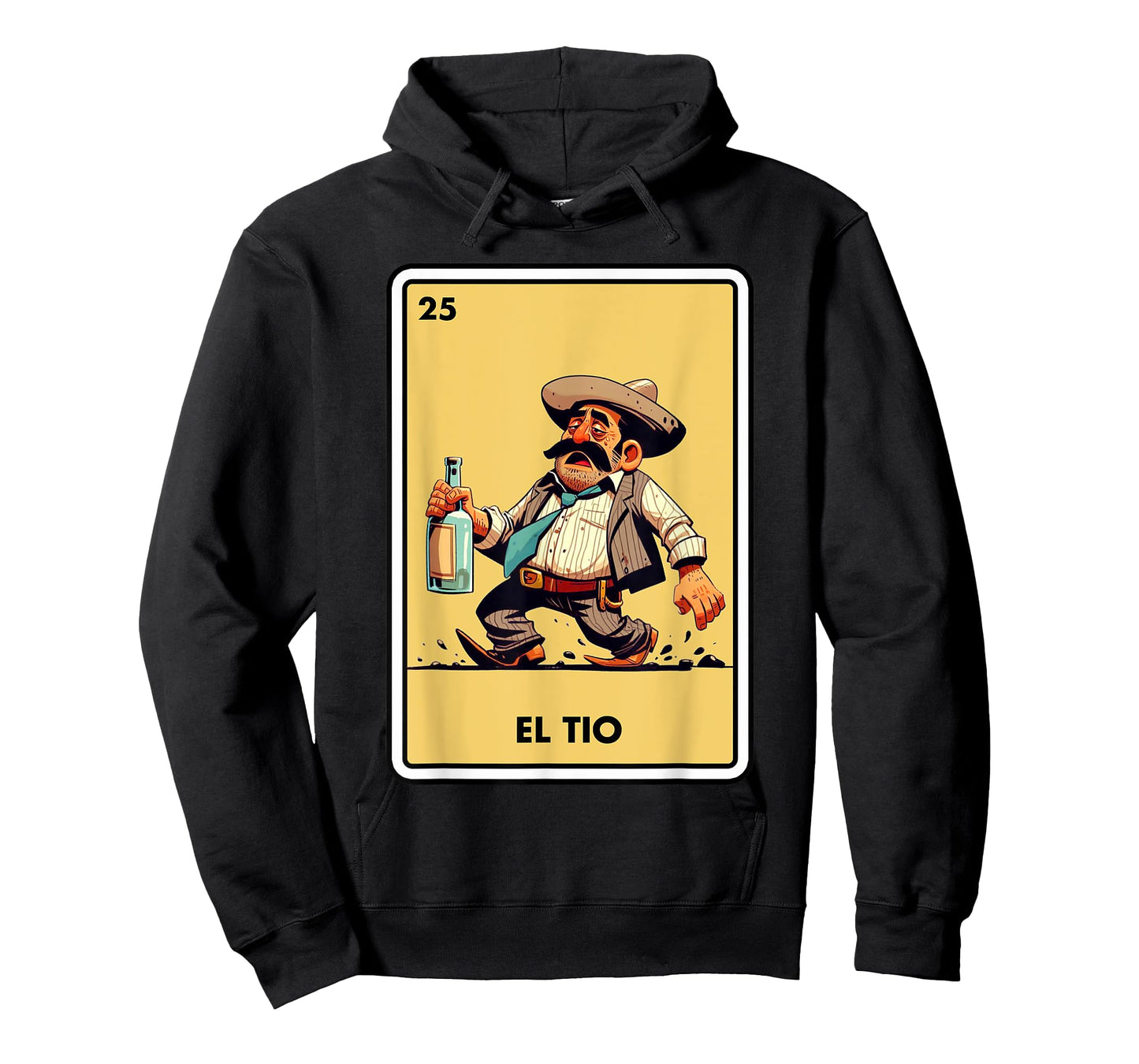 Mexican Uncle Drinking Lover Tio El Tio Mexican Bingo Card T-Shirt