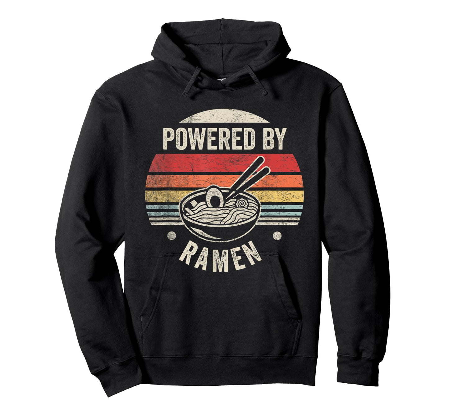 Vintage Powered by Ramen Japanese Love Anime Noodles Foodie T-Shirt