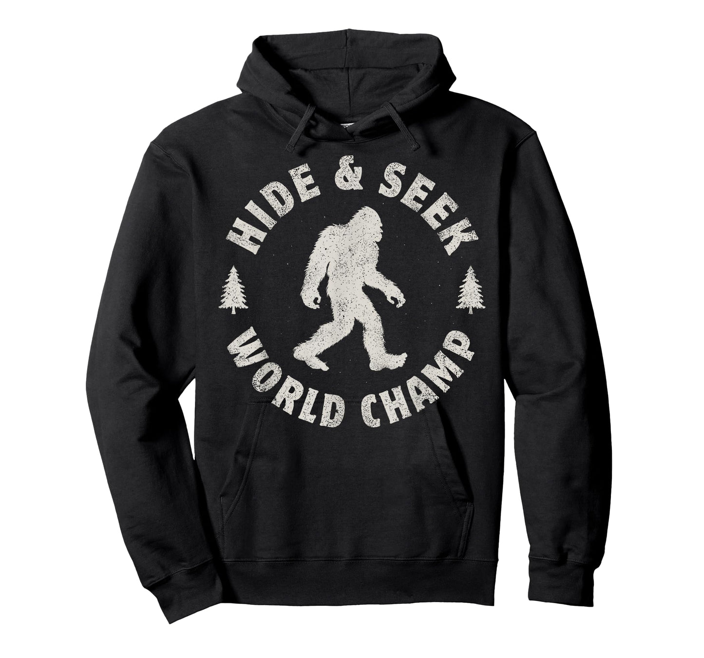 Bigfoot Hide And Seek World Champion Sasquatch Retro Vintage T-Shirt