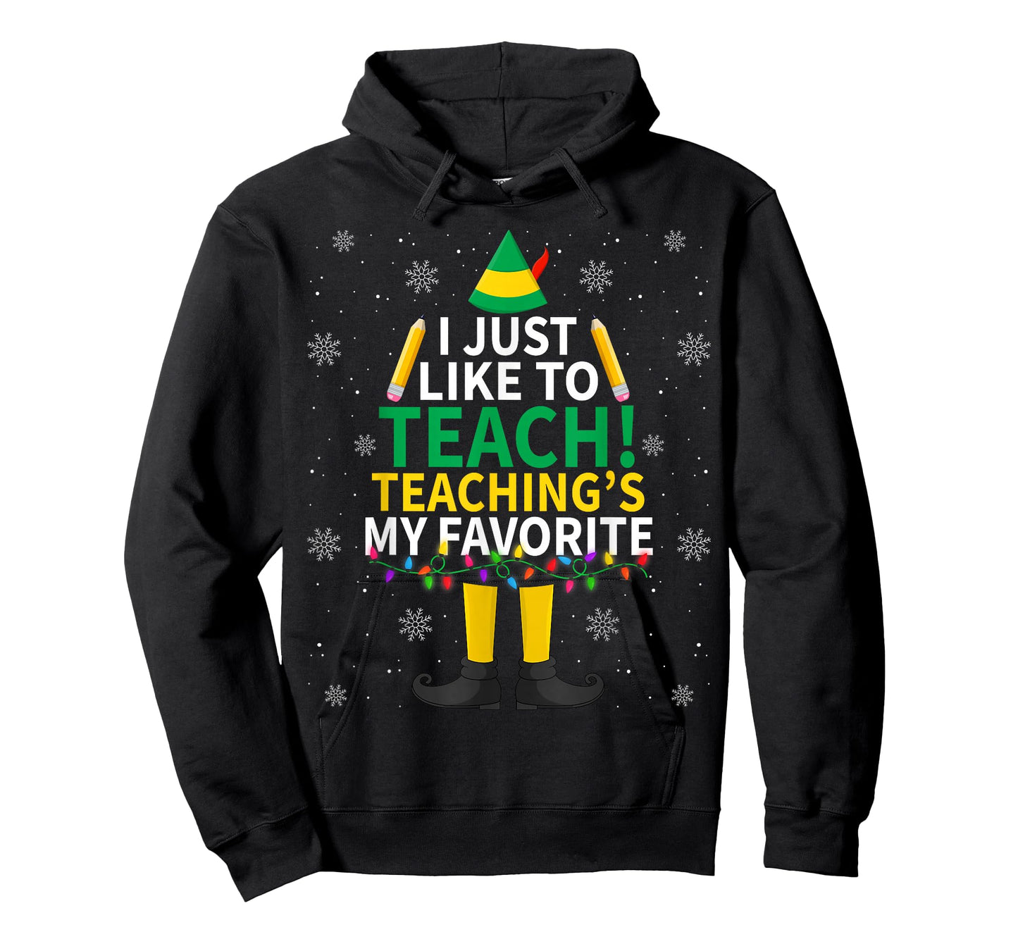 I Just Like to Teach Teaching My Favorite Christmas Teacher T-Shirt