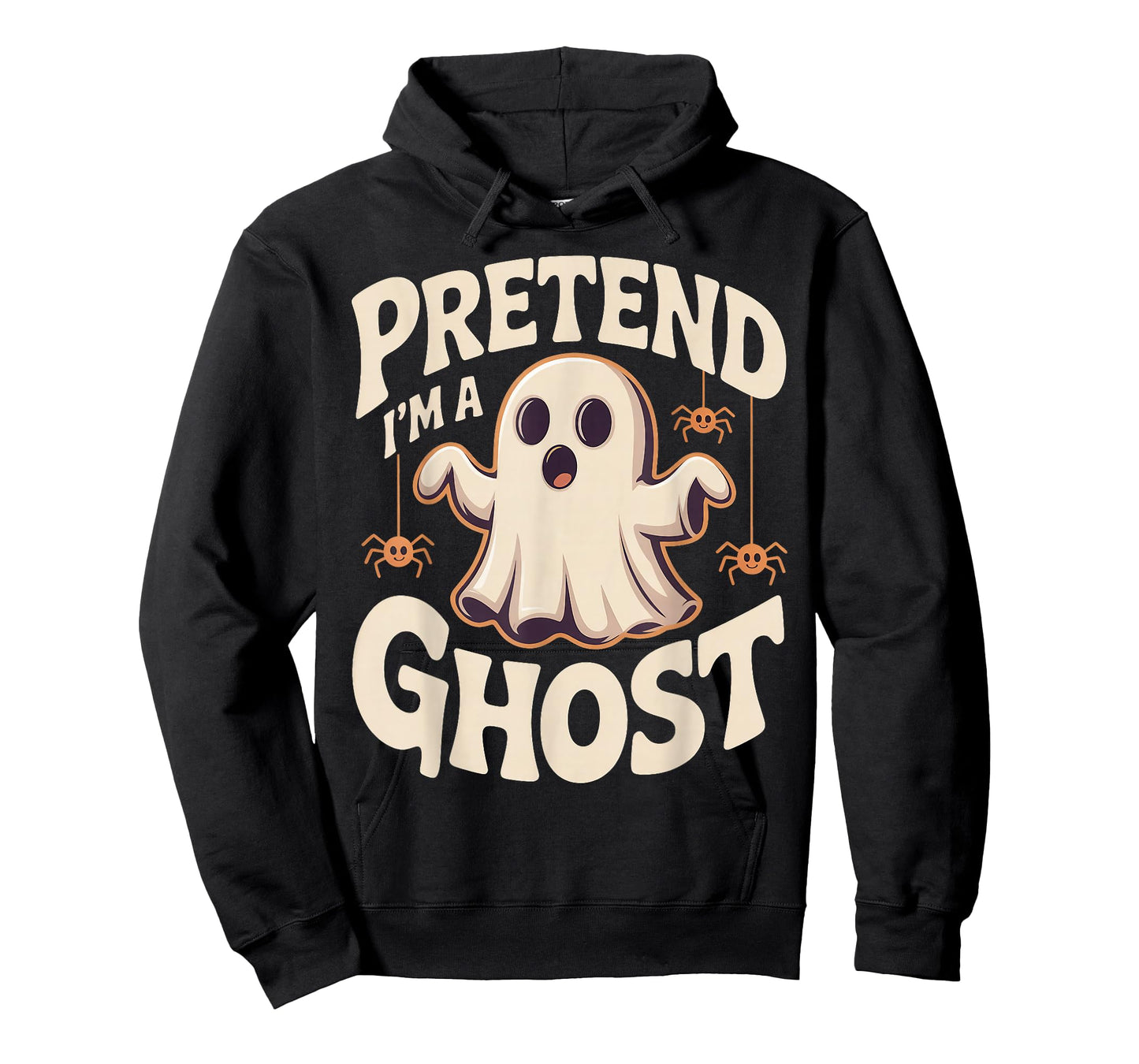Pretend I'm A Ghost Funny Lazy Halloween Ghost Costume T-Shirt