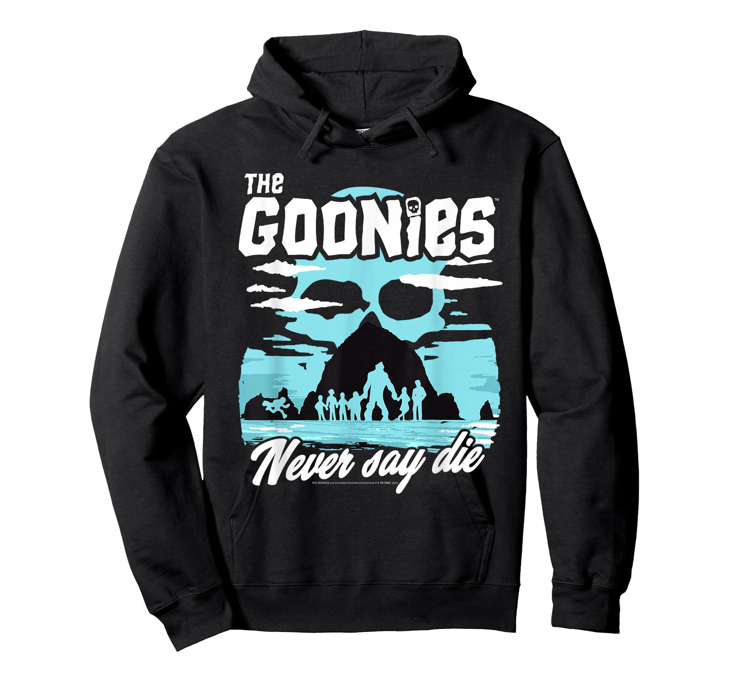 The Goonies Cannon Beach Never Say Die Illustration Movie T-Shirt
