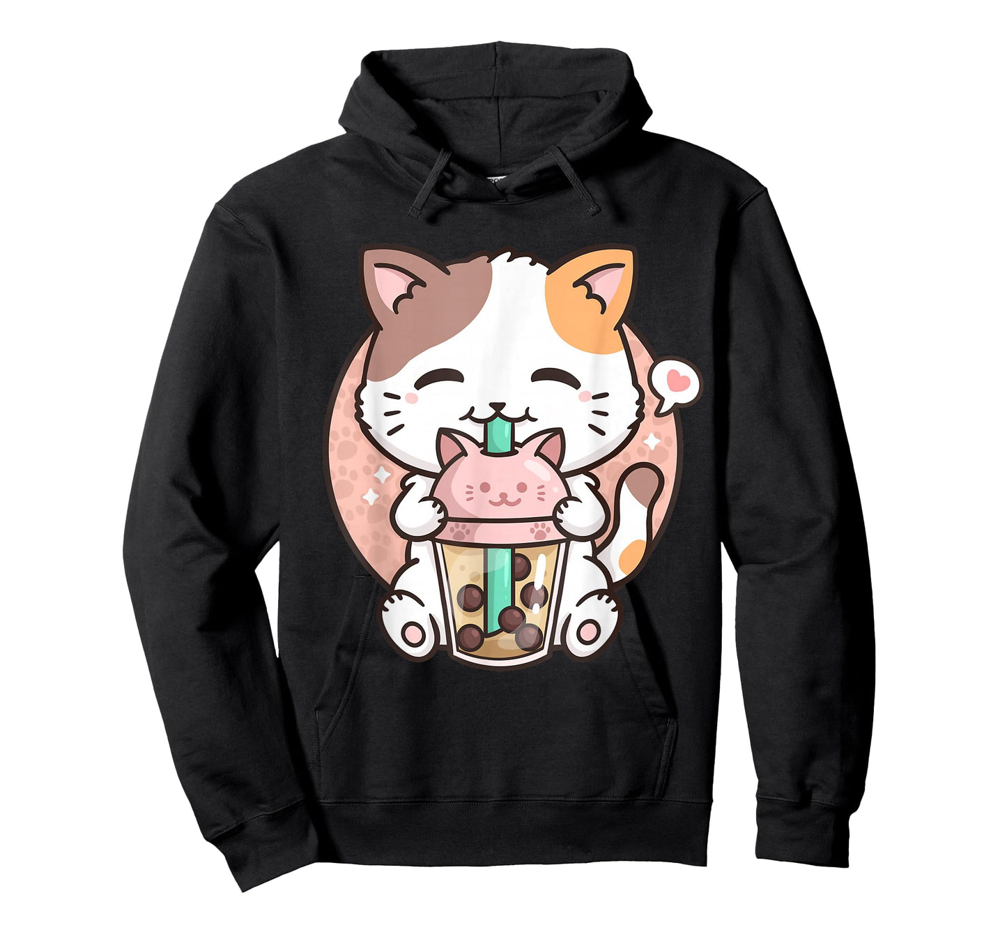 Boba Tea Cat Bubble Tea Cat Milk Tea Kawaii Anime Cat T-Shirt