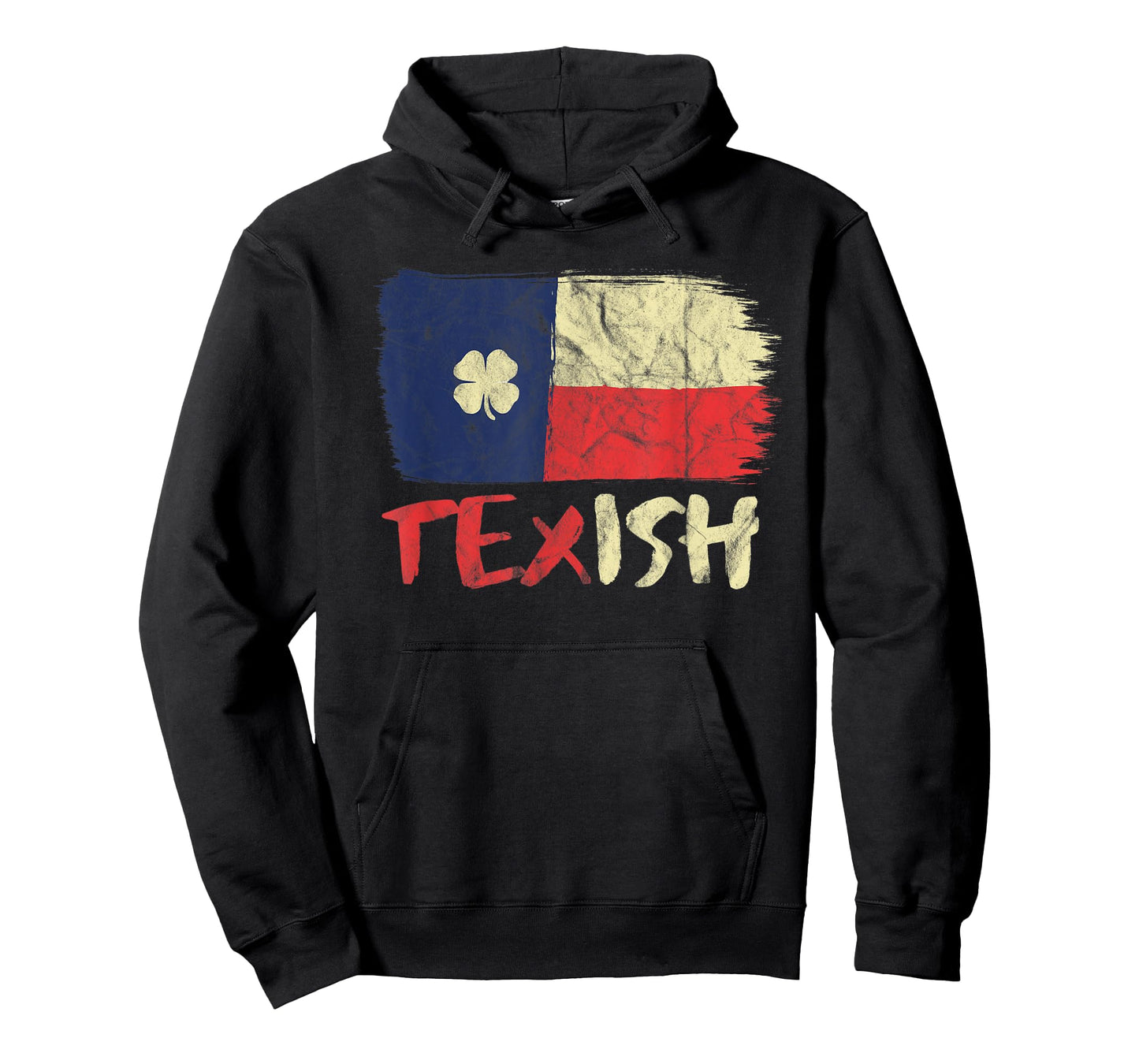 Texish Texas Flag Irish Pride Shamrock St Patricks T-Shirt