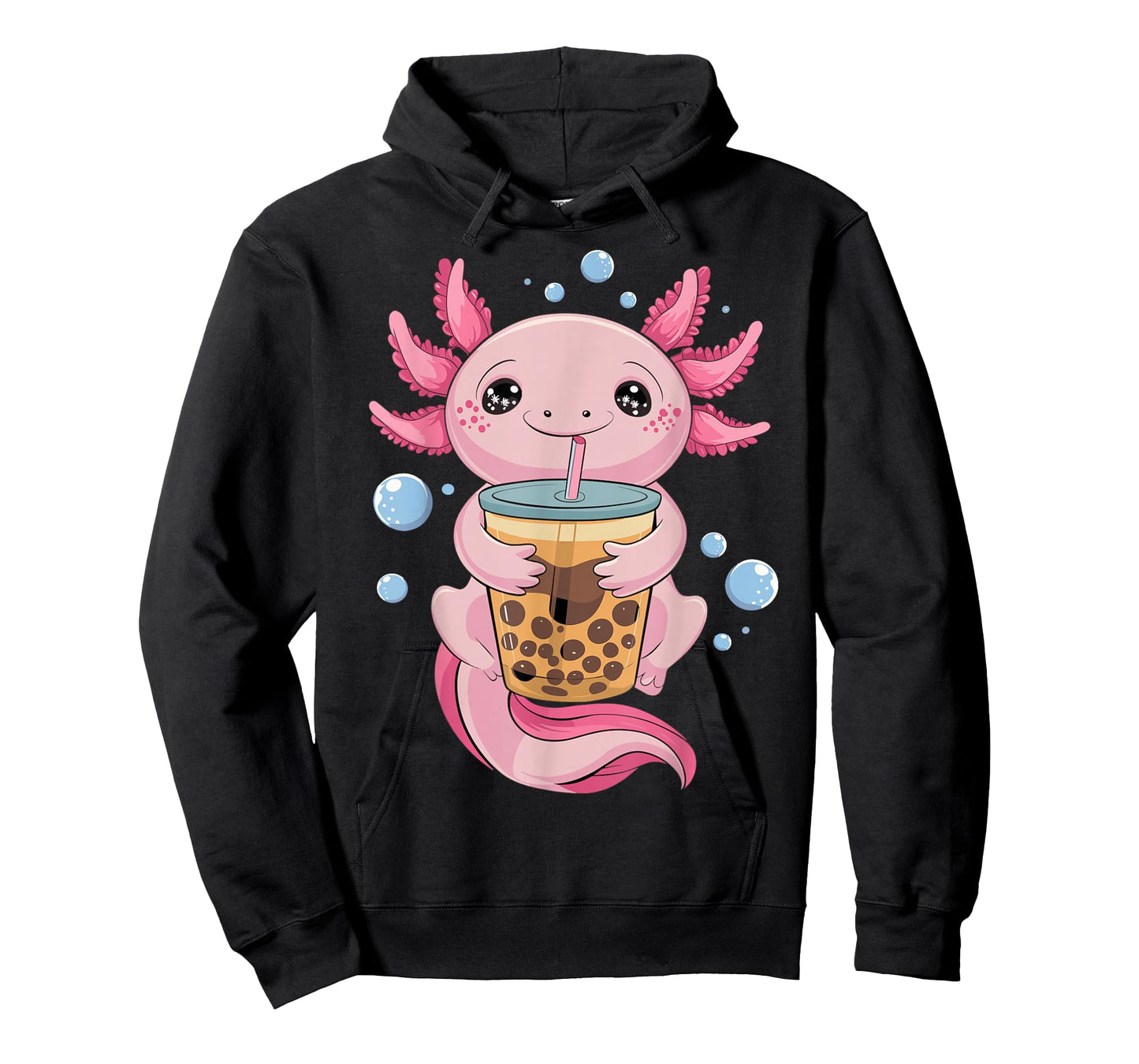 Axolotl Boba Tea Bubble Tea Kawaii Axolotl T-Shirt