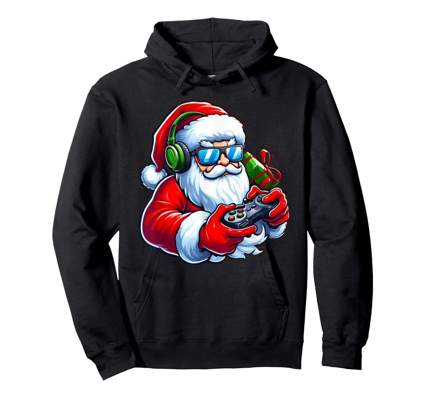 Cool Santa Gamer Controller Gaming Video Game Christmas T-Shirt