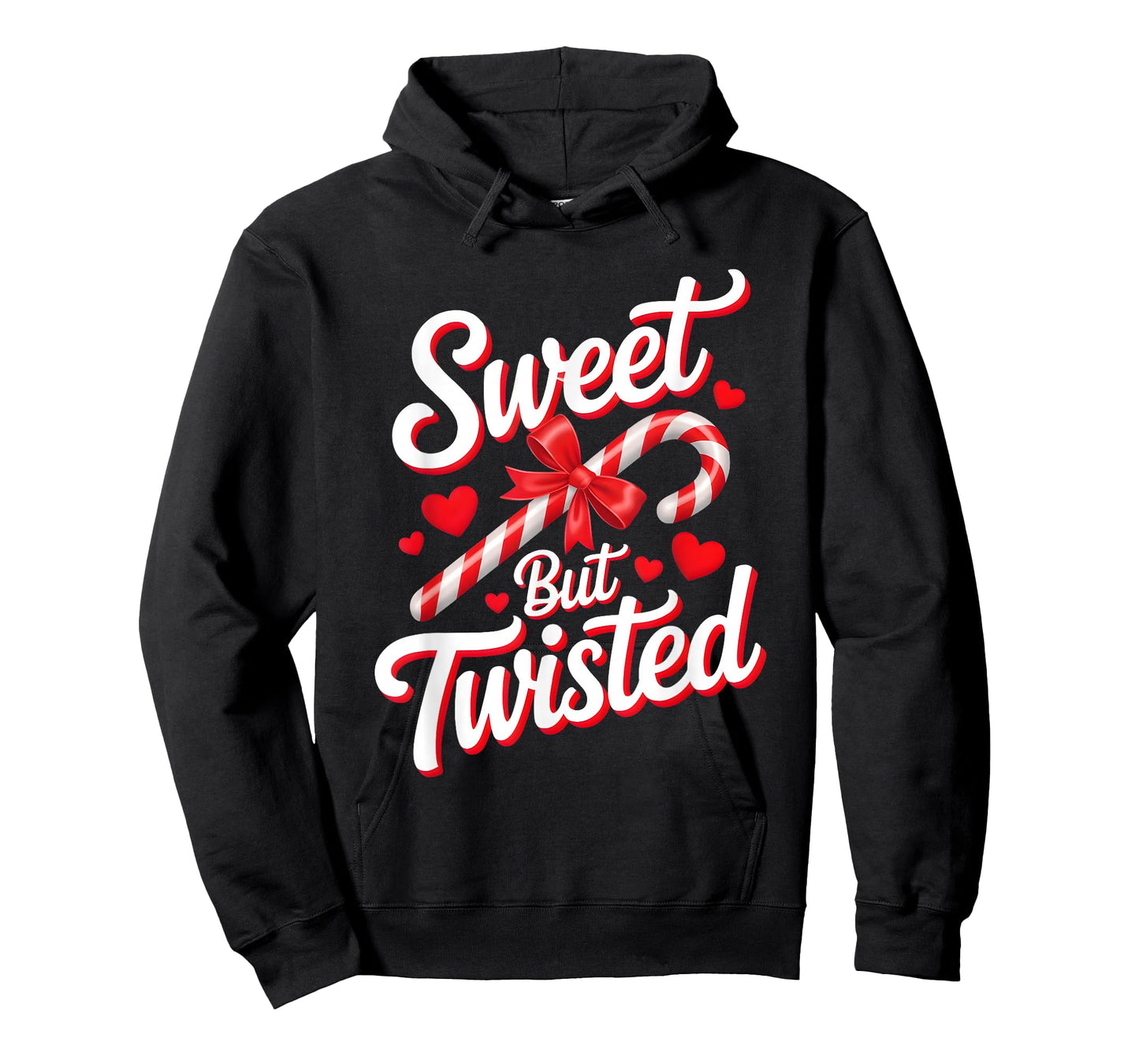 Sweet But Twisted Funny Christmas Candy Cane Xmas Holiday T-Shirt