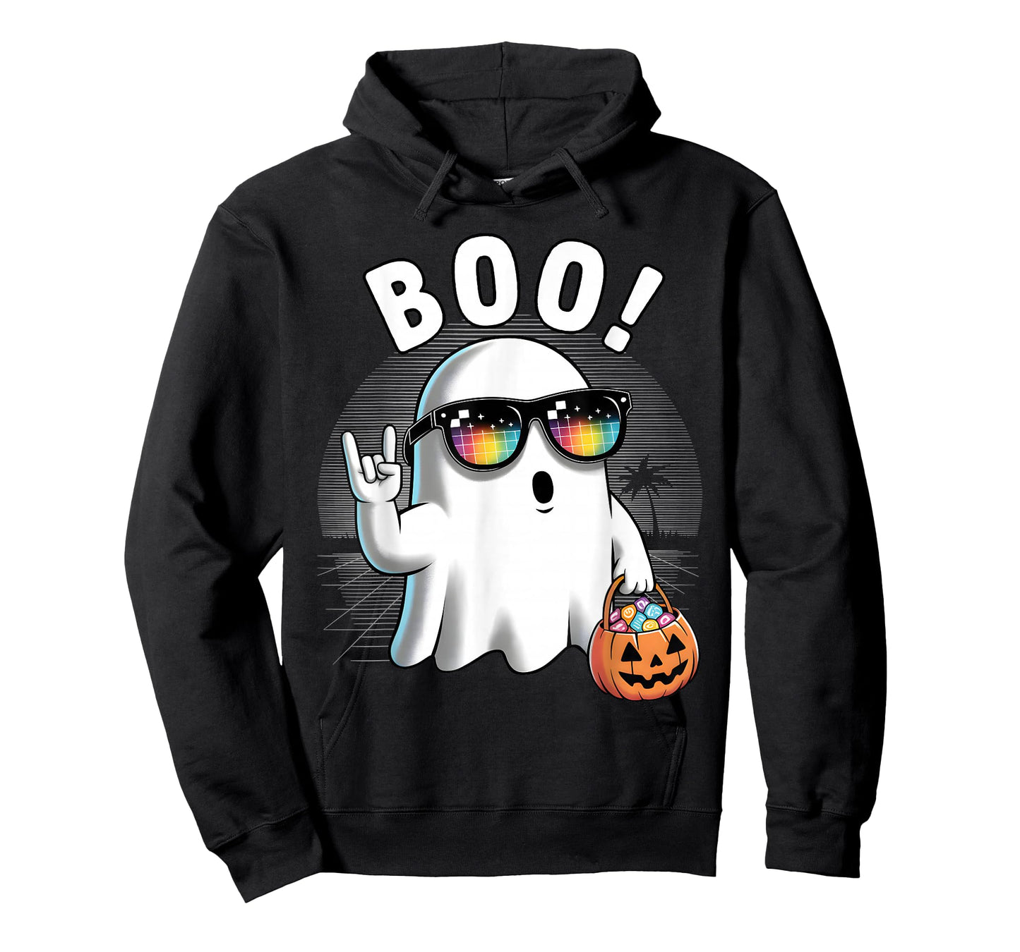 Funny Boo Halloween Ghost Outfit Rock T-Shirt
