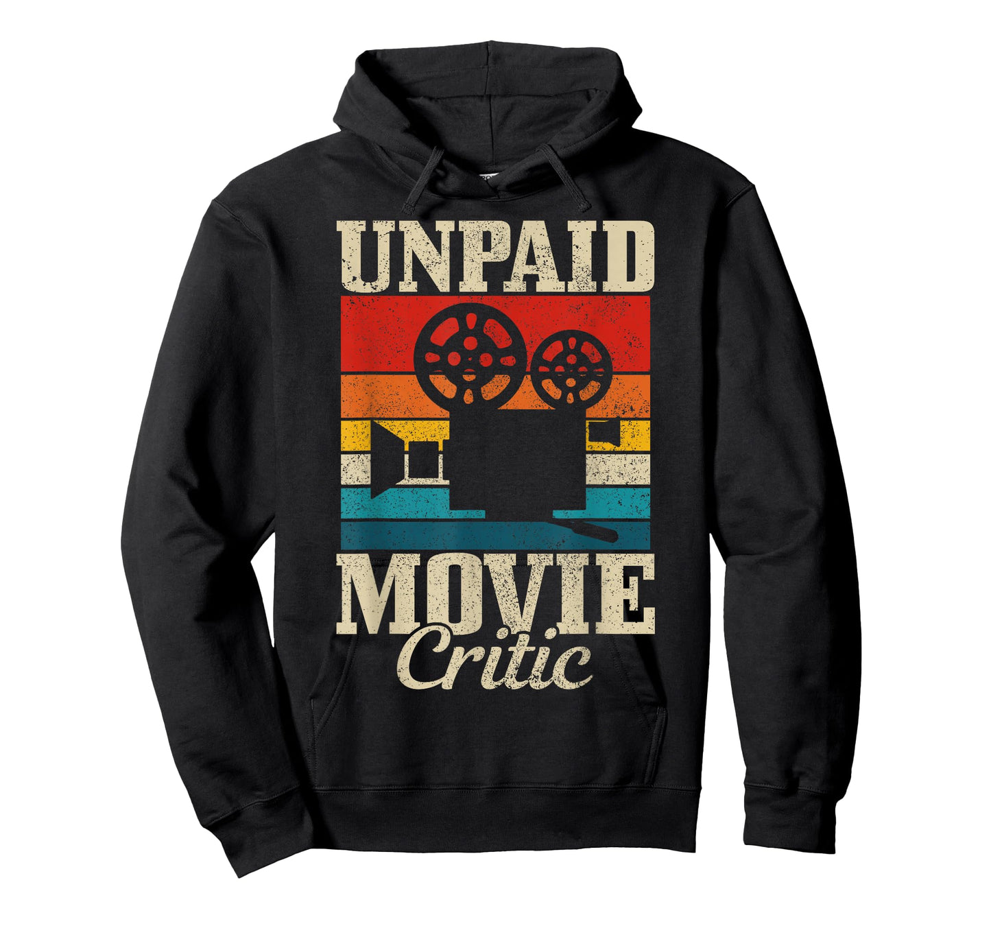Unpaid Movie Critic Vintage Film Camera Filmmaker Funny Gift T-Shirt