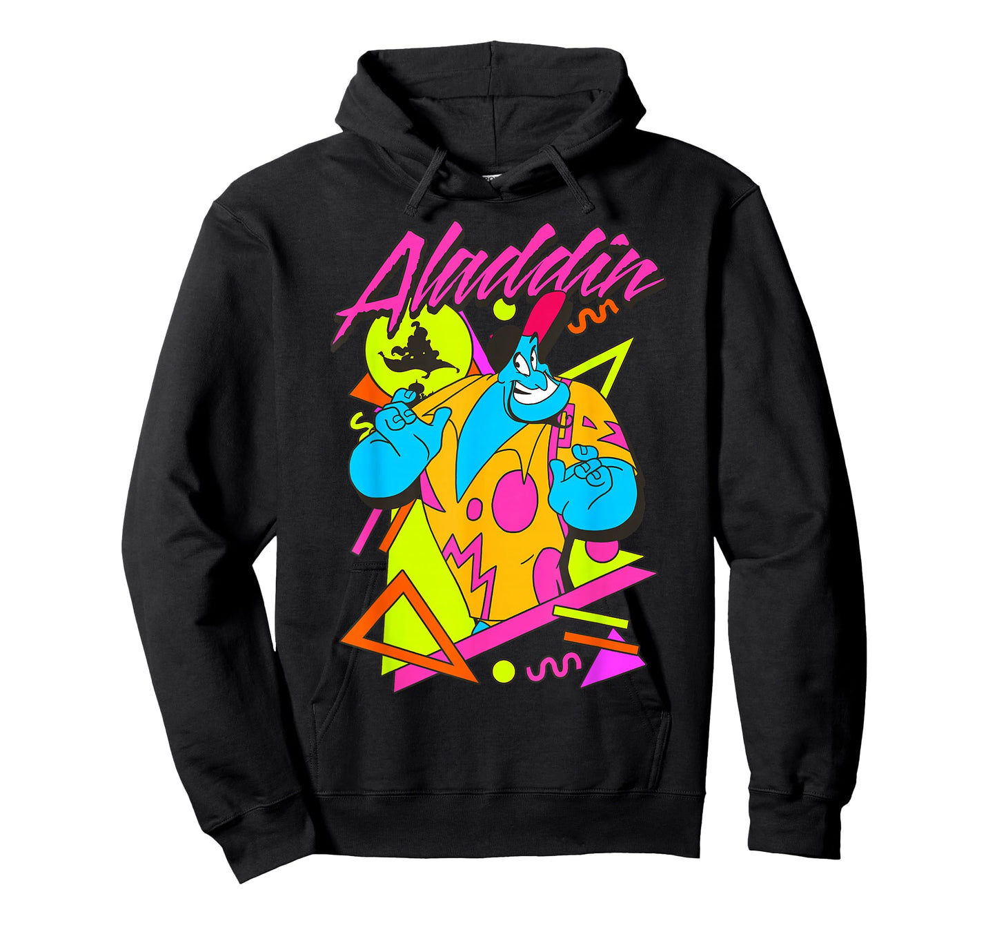 Disney Aladdin Genie Retro Abstract 90's Print Graphic T-Shirt