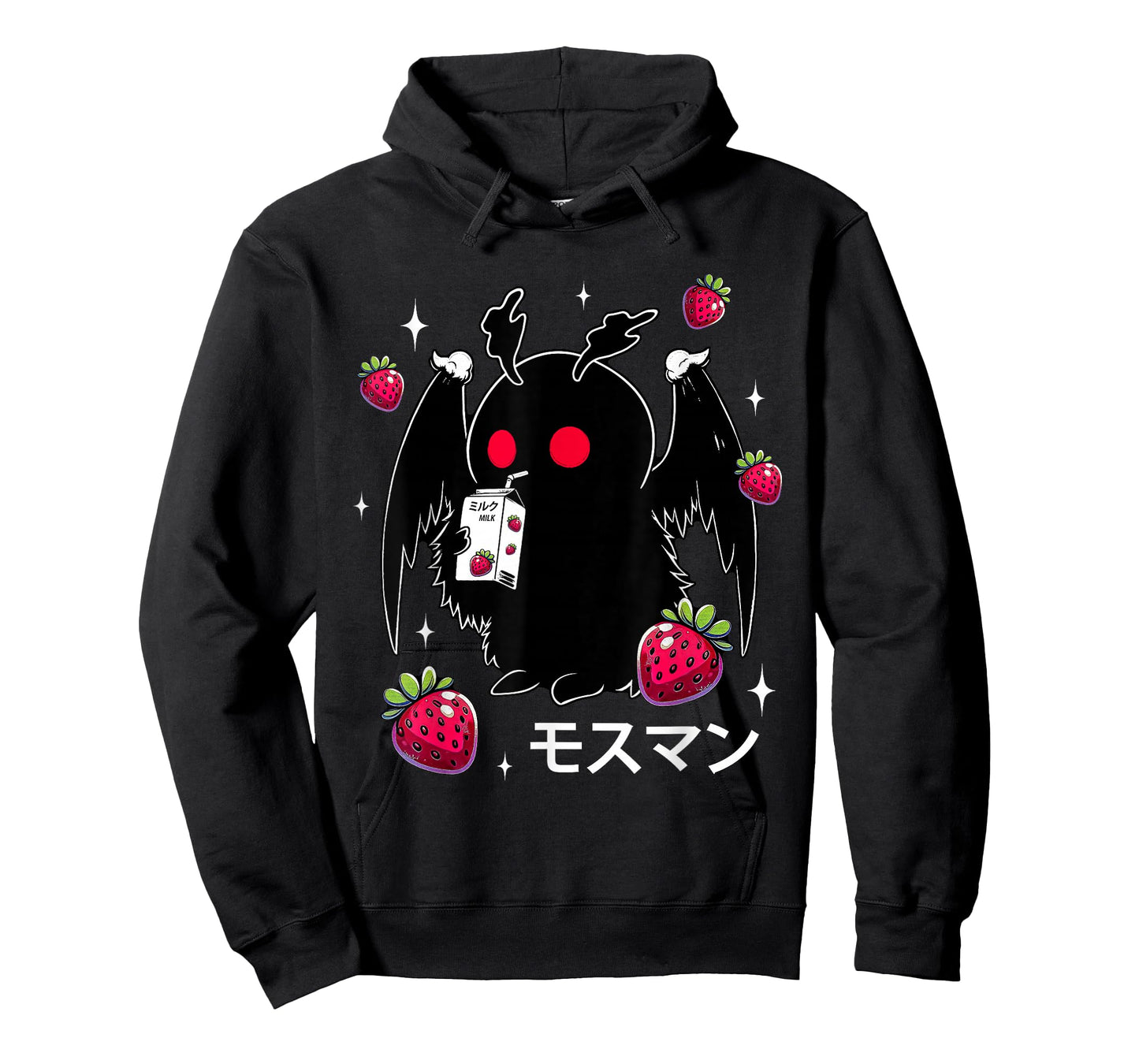 Mothman Kawaii Strawberry Milk Shake Cryptid T-Shirt