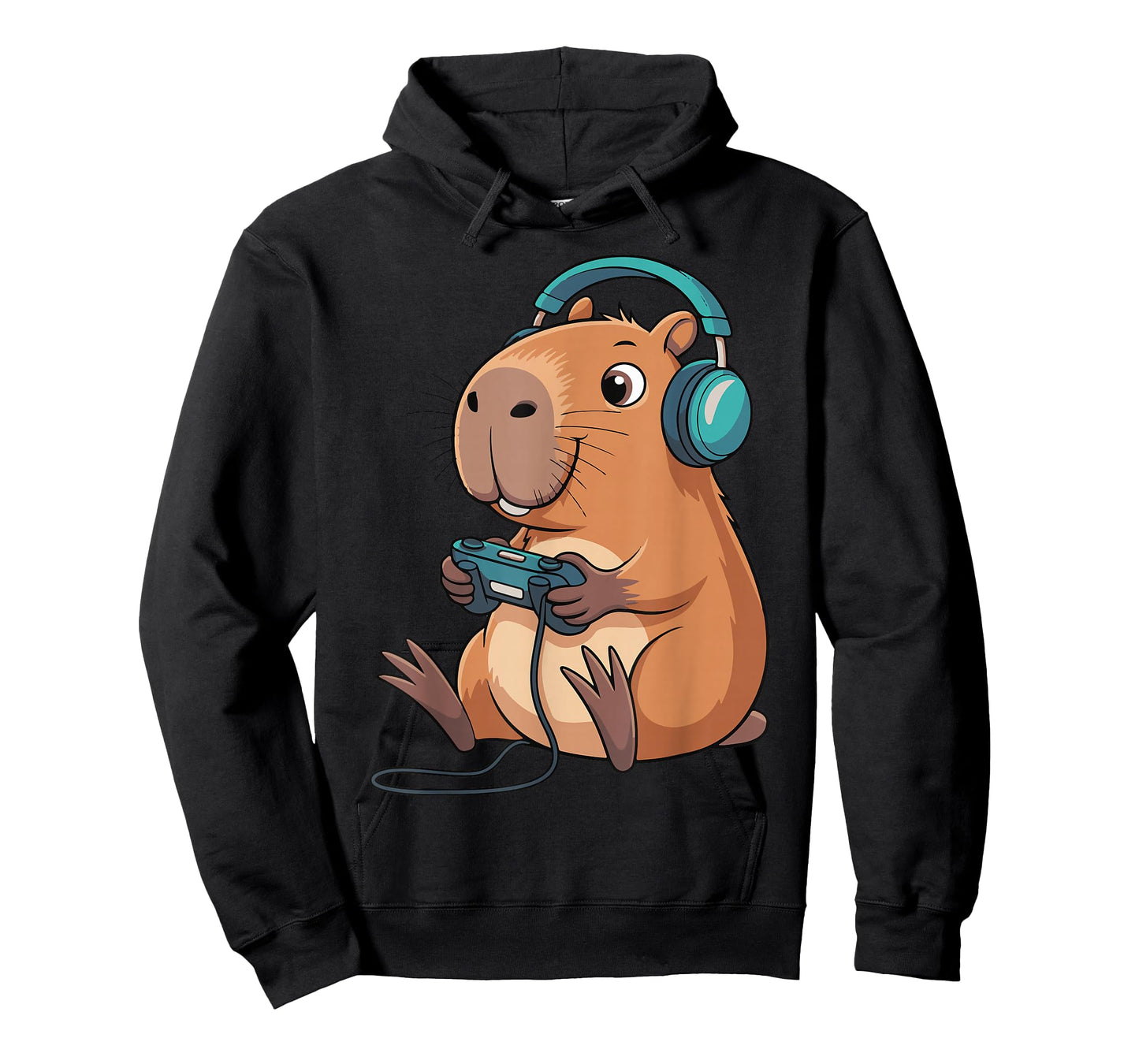 Cute Capybara Gaming Graphic Tee Funny Video Games Kids Boy T-Shirt
