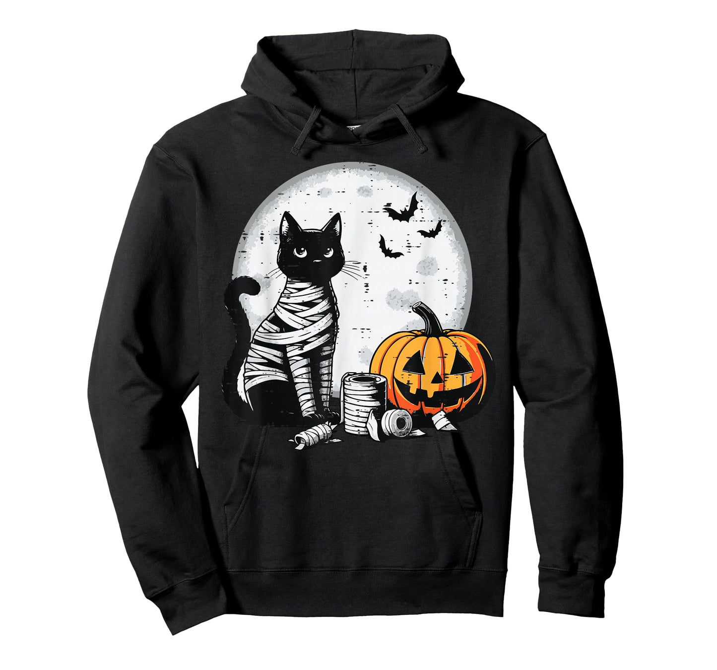 Halloween Cat Mummy Pumpkin Moon Costume Women Girls Kids T-Shirt