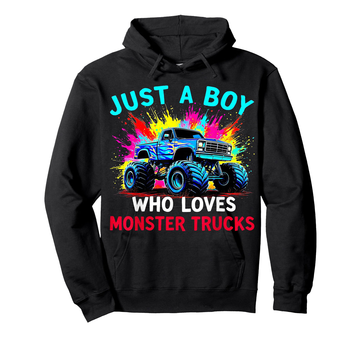 Just A Boy Who Loves Monster Trucks T-Shirt