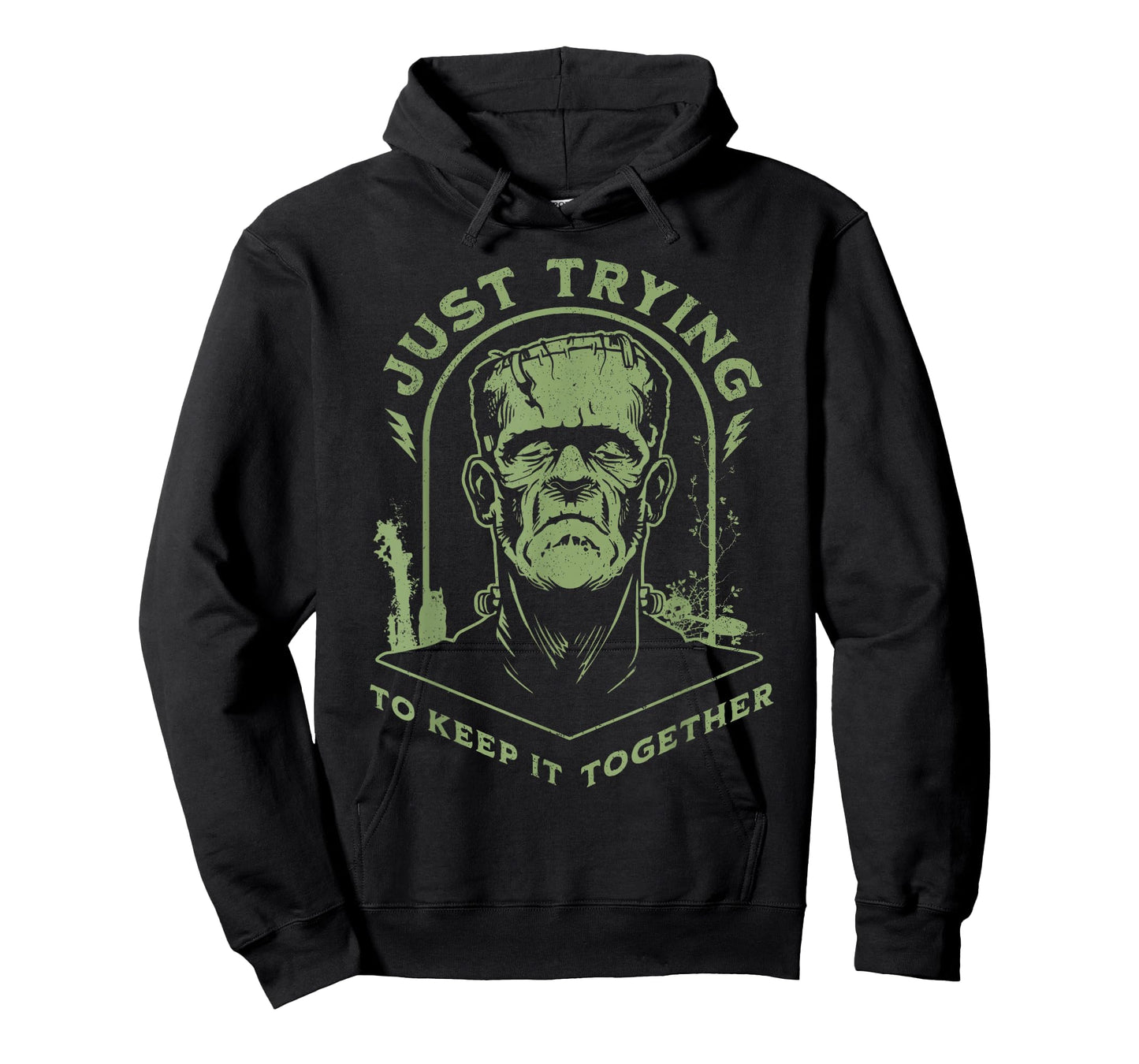 Just Trying to Keep It Together Spooky Halloween Monster T-Shirt