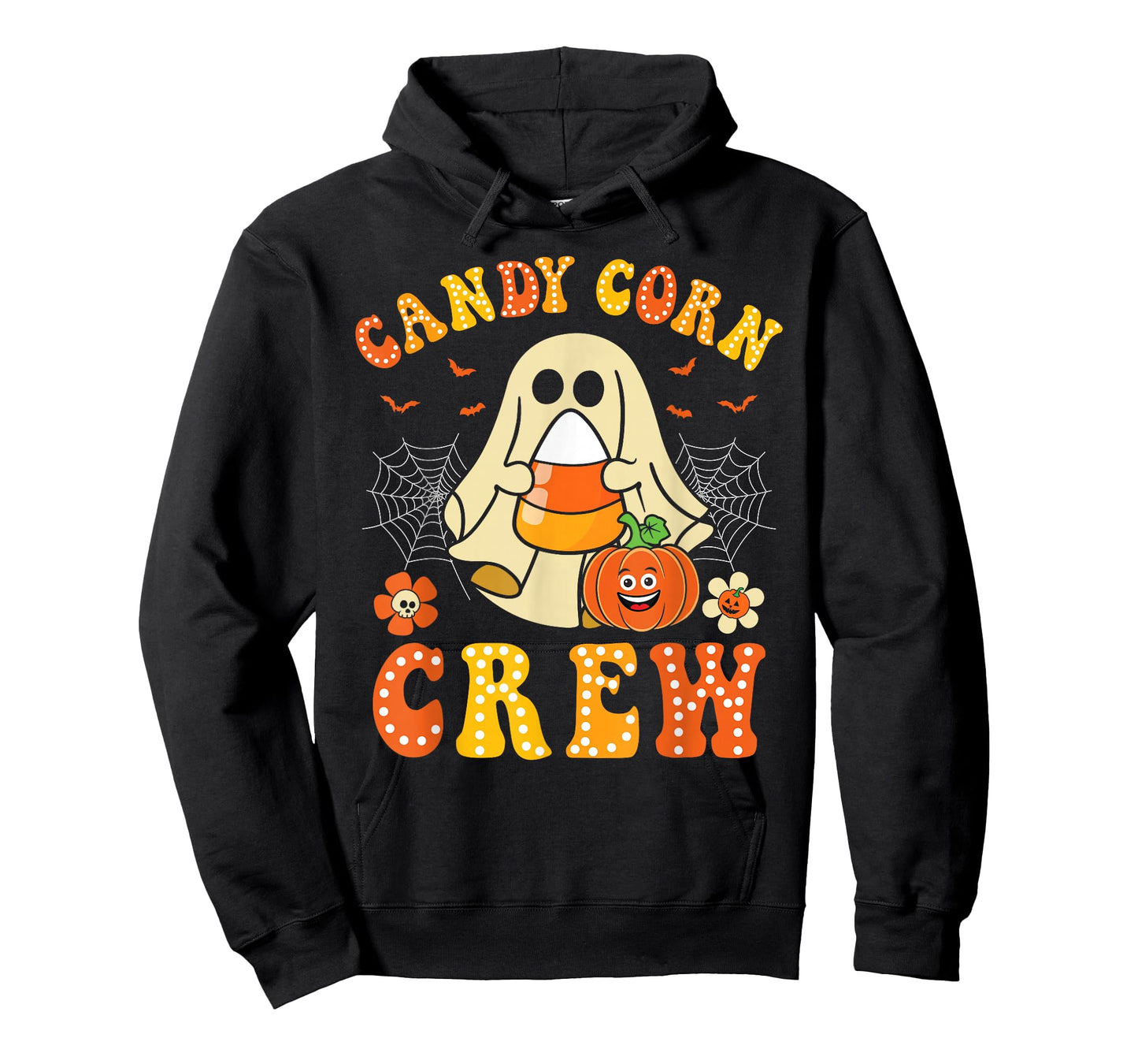 Candy Corn Crew Pumpkin Halloween Spooky Men Women Girls T-Shirt