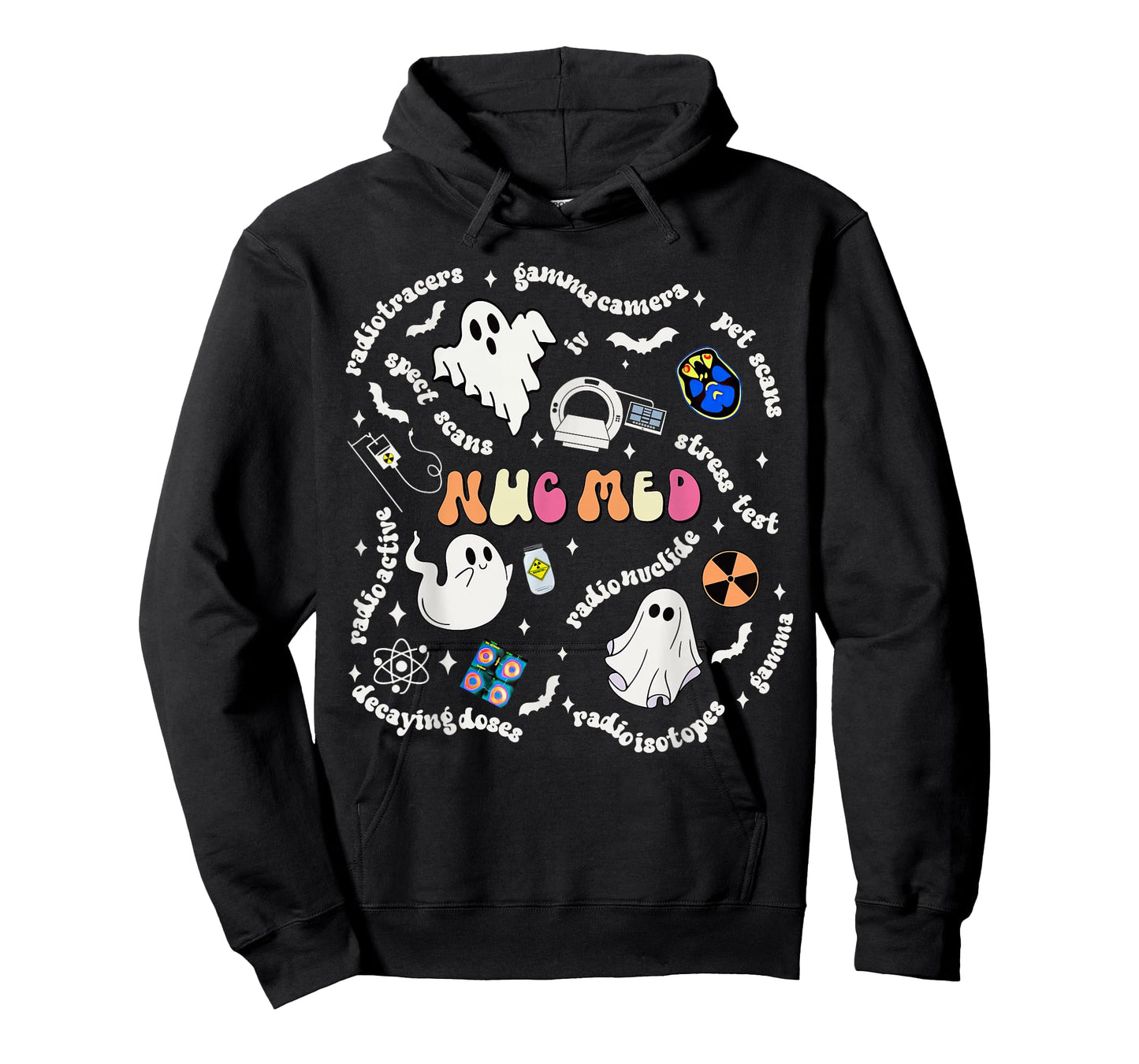 Halloween Ghost Spooky Nuc Med Nuclear Medicine Radiology T-Shirt