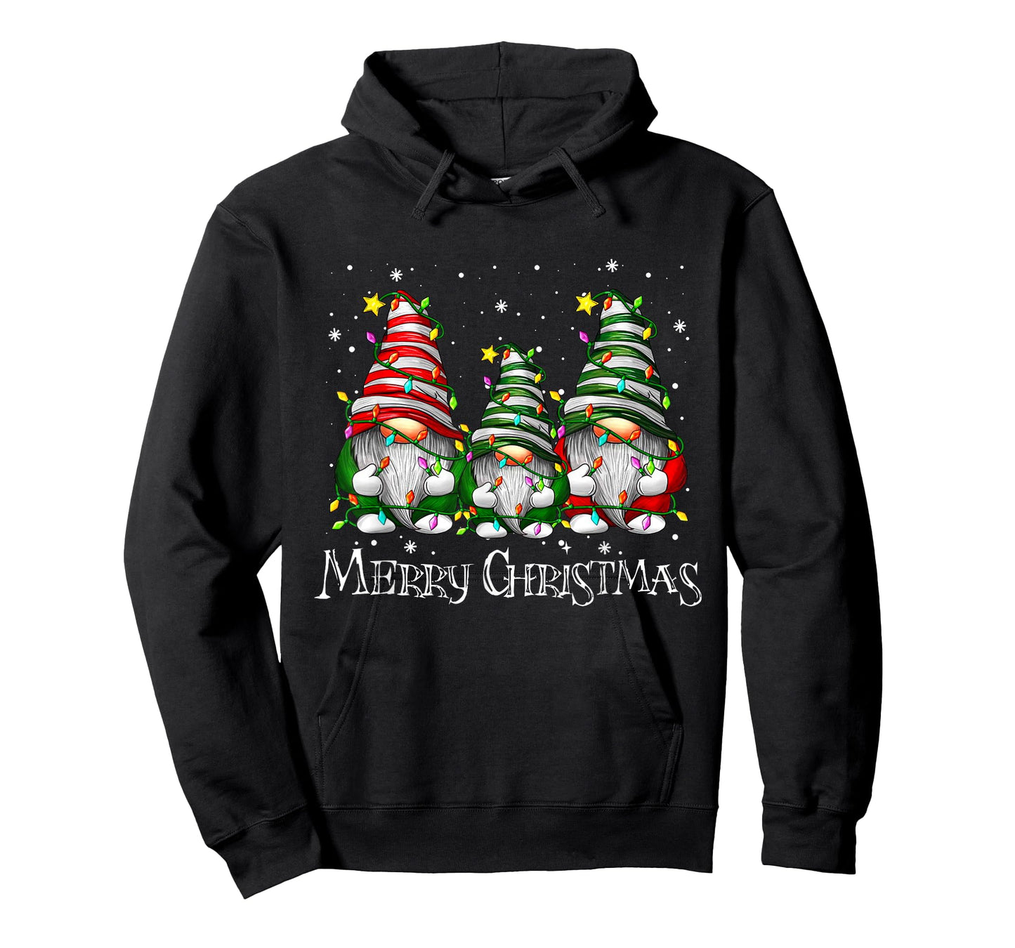 Cute Gnomes Merry Christmas Light Family Gnome Xmas Matching T-Shirt