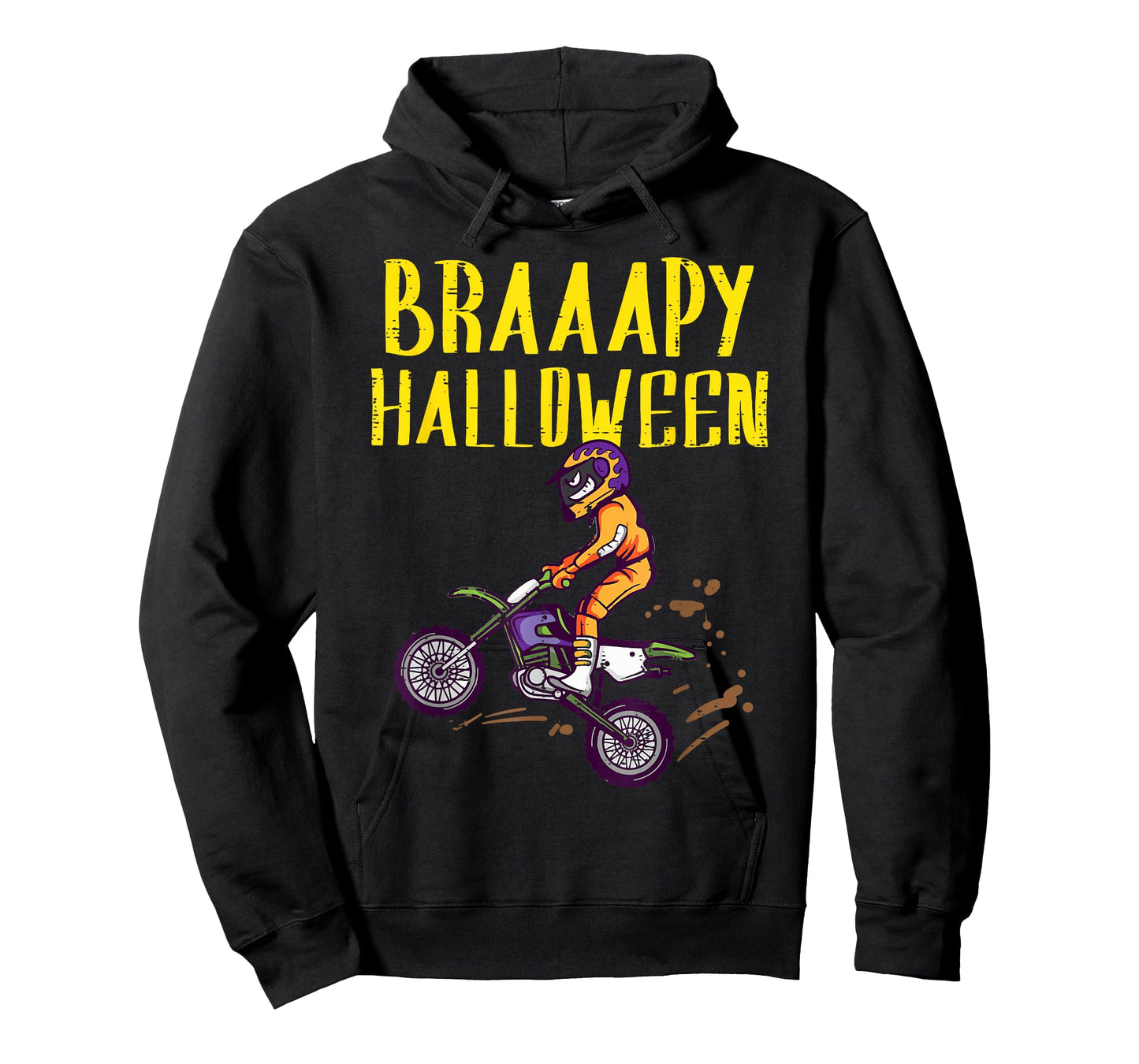 Braapy Halloween Dirtbike Motocross Costume Men Boys Kids T-Shirt