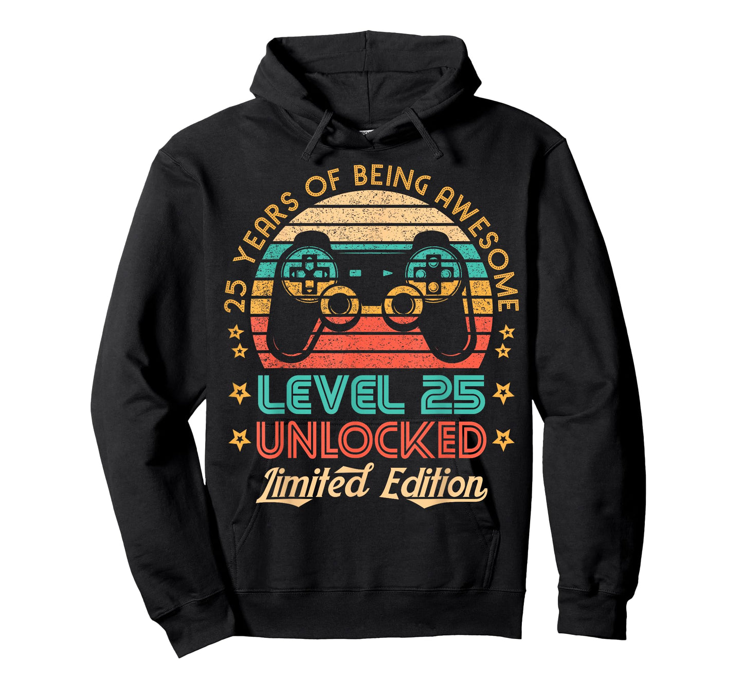 25th Birthday Level 25 Unlocked Limited Edition Gamer Gift T-Shirt
