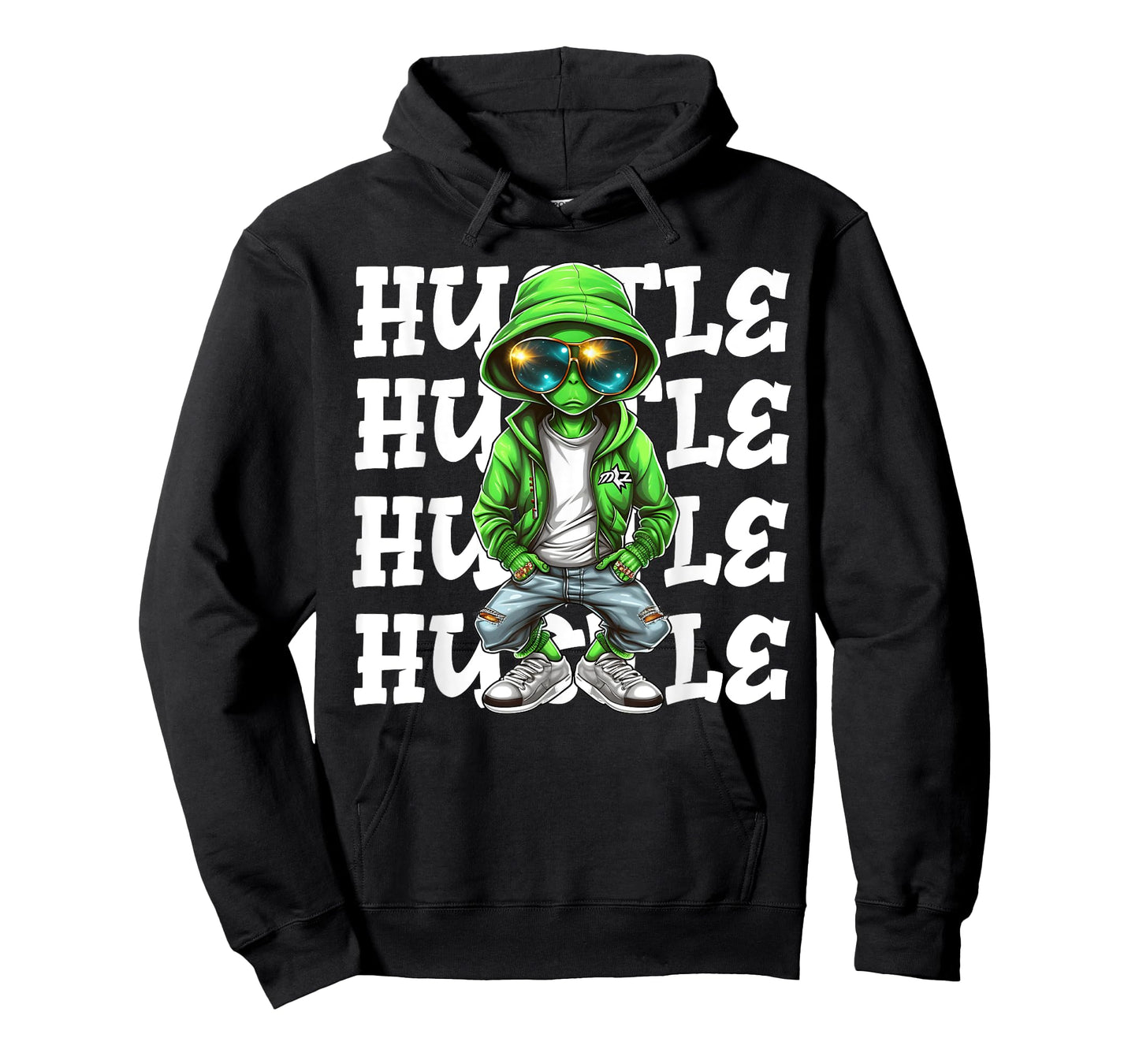 Hip Hop Alien Hustle Money Urban UFO Alien Streetwear Hiphop T-Shirt
