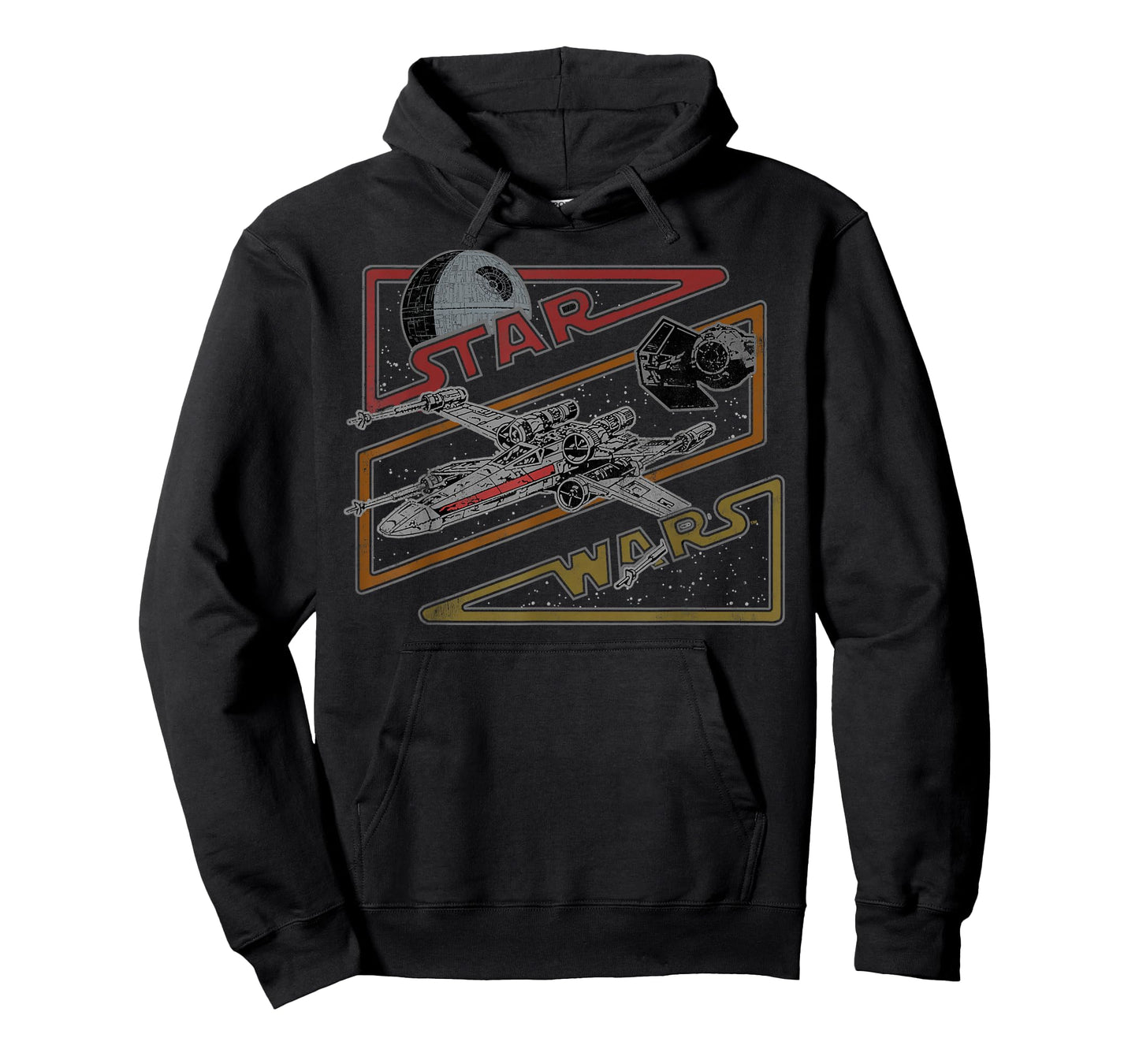 Star Wars Death Star X-Wing Tie Fighter Retro Logo T-Shirt T-Shirt