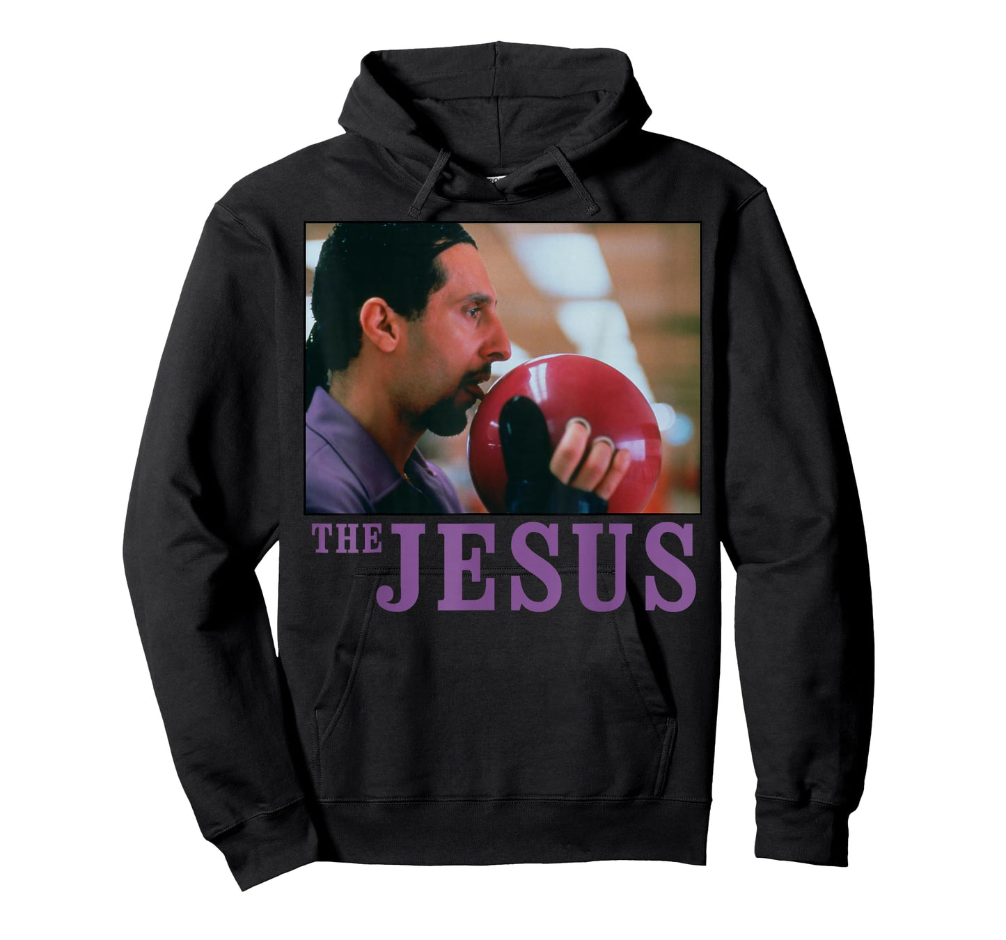 The Big Lebowski Jesus Licking The Bowling Ball Graphic Tee T-Shirt