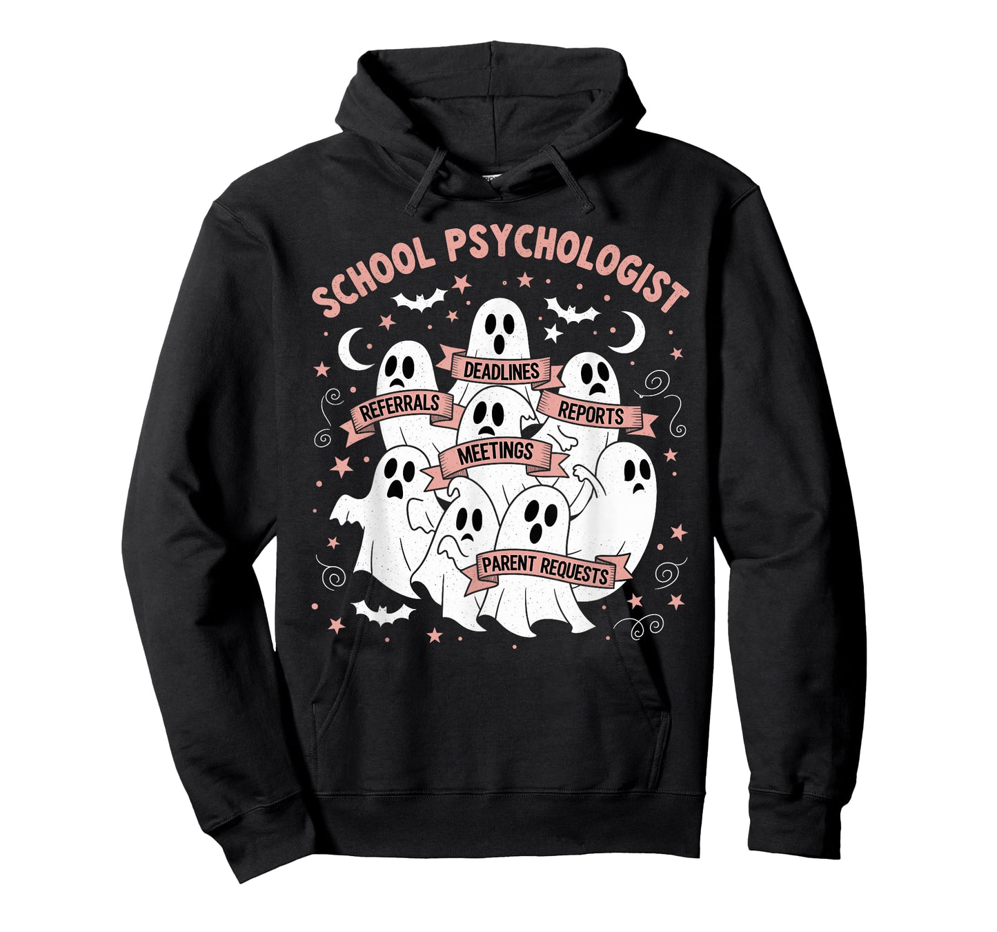 School Psychologist Halloween Ghosts Psych Funny Halloween T-Shirt