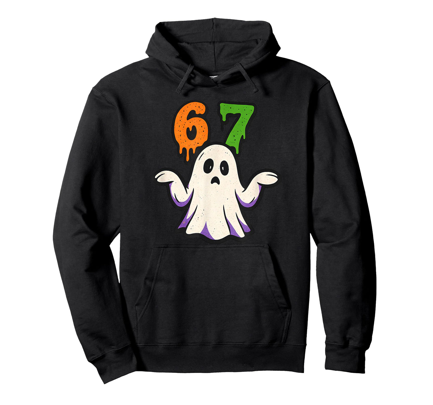 Halloween SCP 67 Cute Ghost Meme Six Seven Costume Design T-Shirt