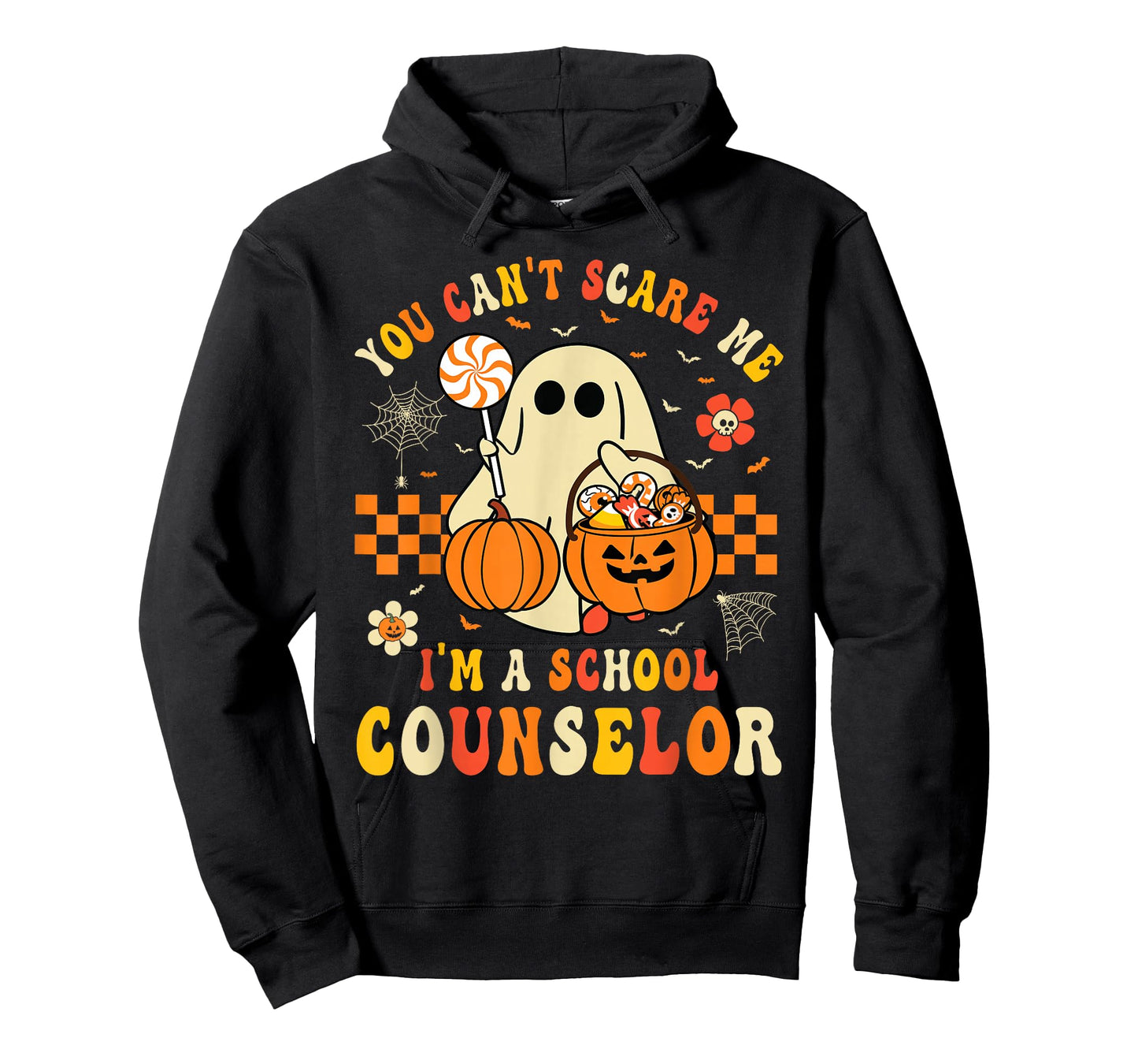 You Can't Scare Me I'm A School Counselor Halloween Ghost T-Shirt