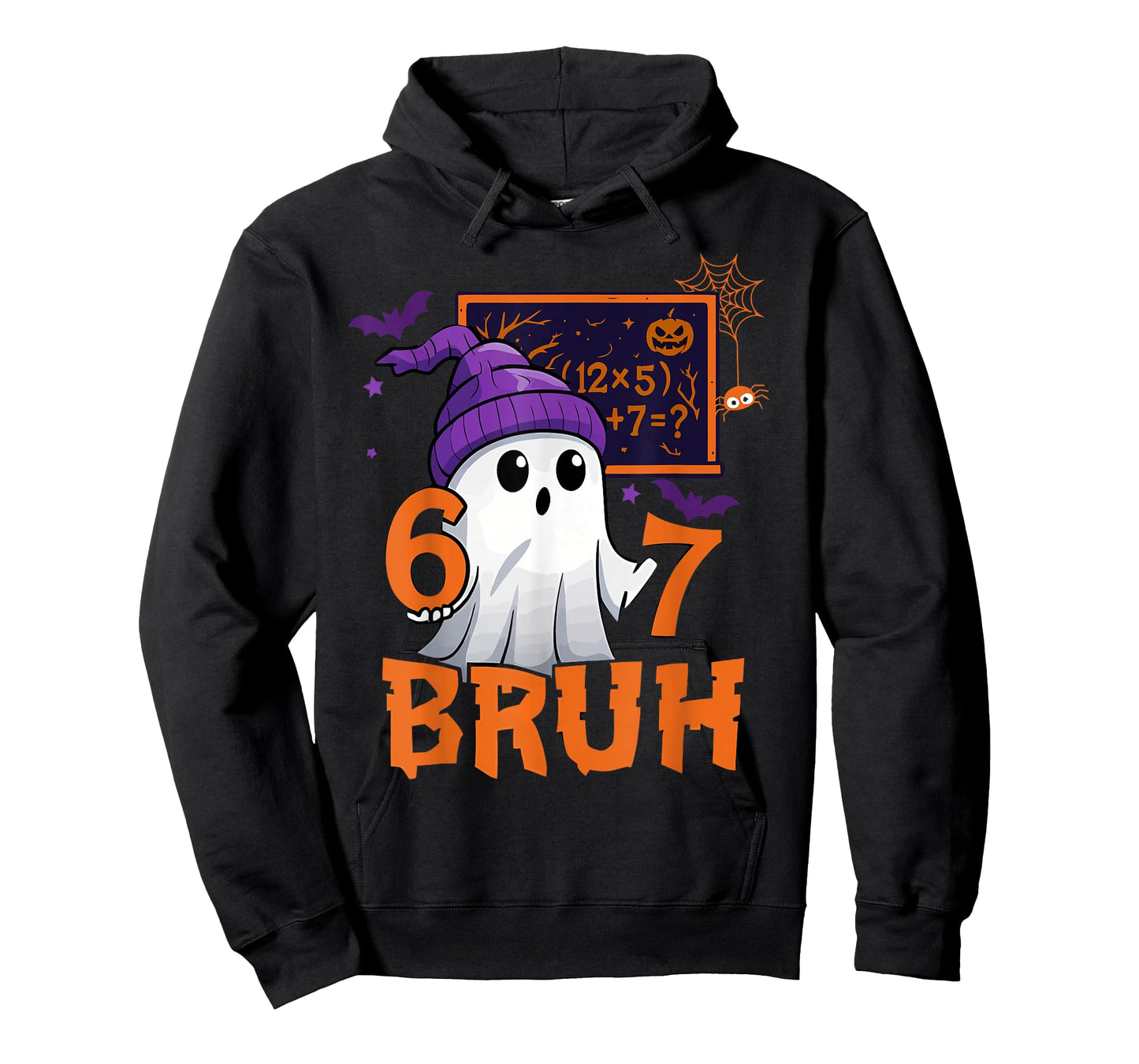 67 Teacher Halloween Ghost Six Seven Meme Math Equation Bruh T-Shirt