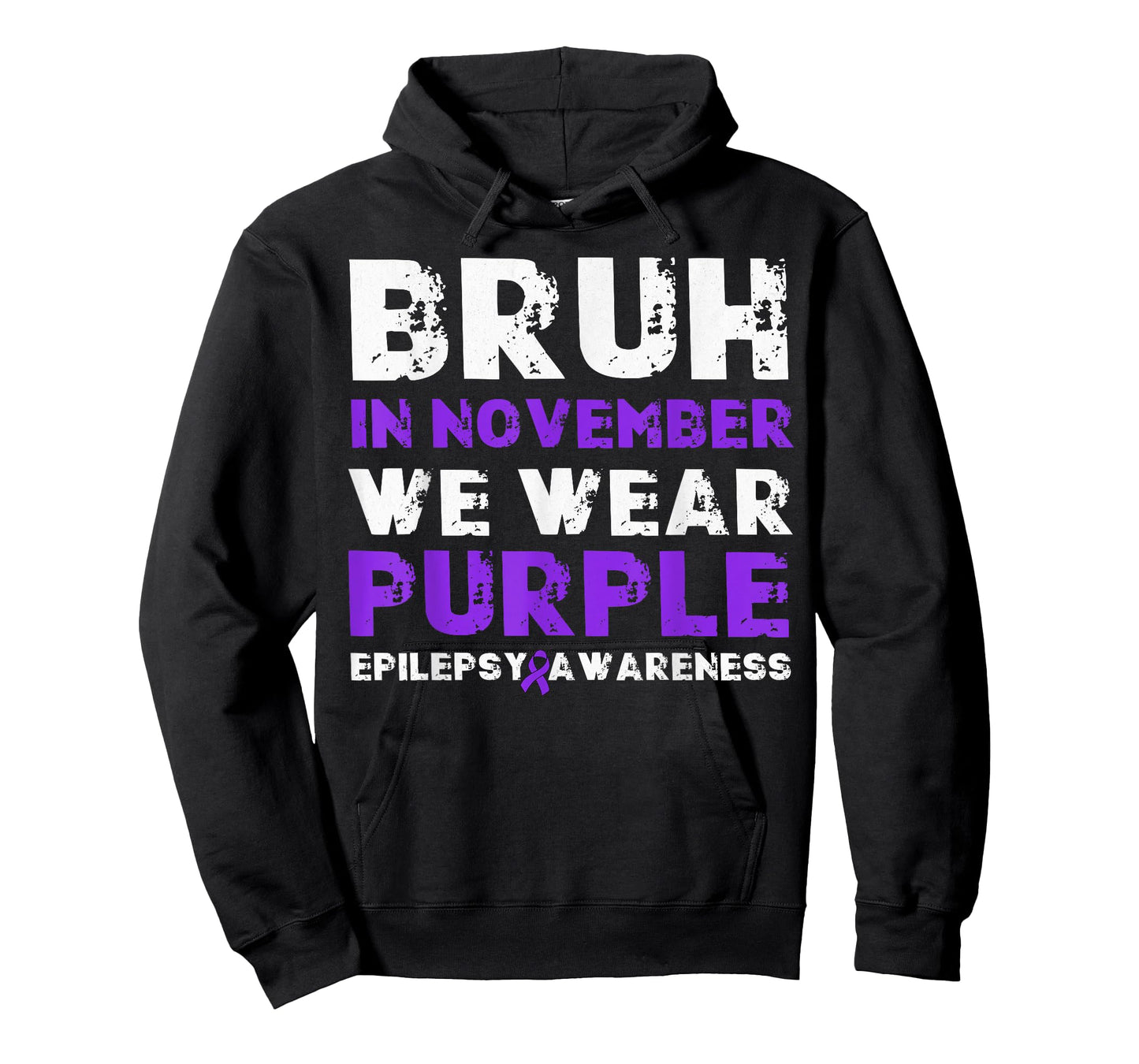 Bruh In November We Wear Purple Epilepsy Awareness Boys Kids T-Shirt