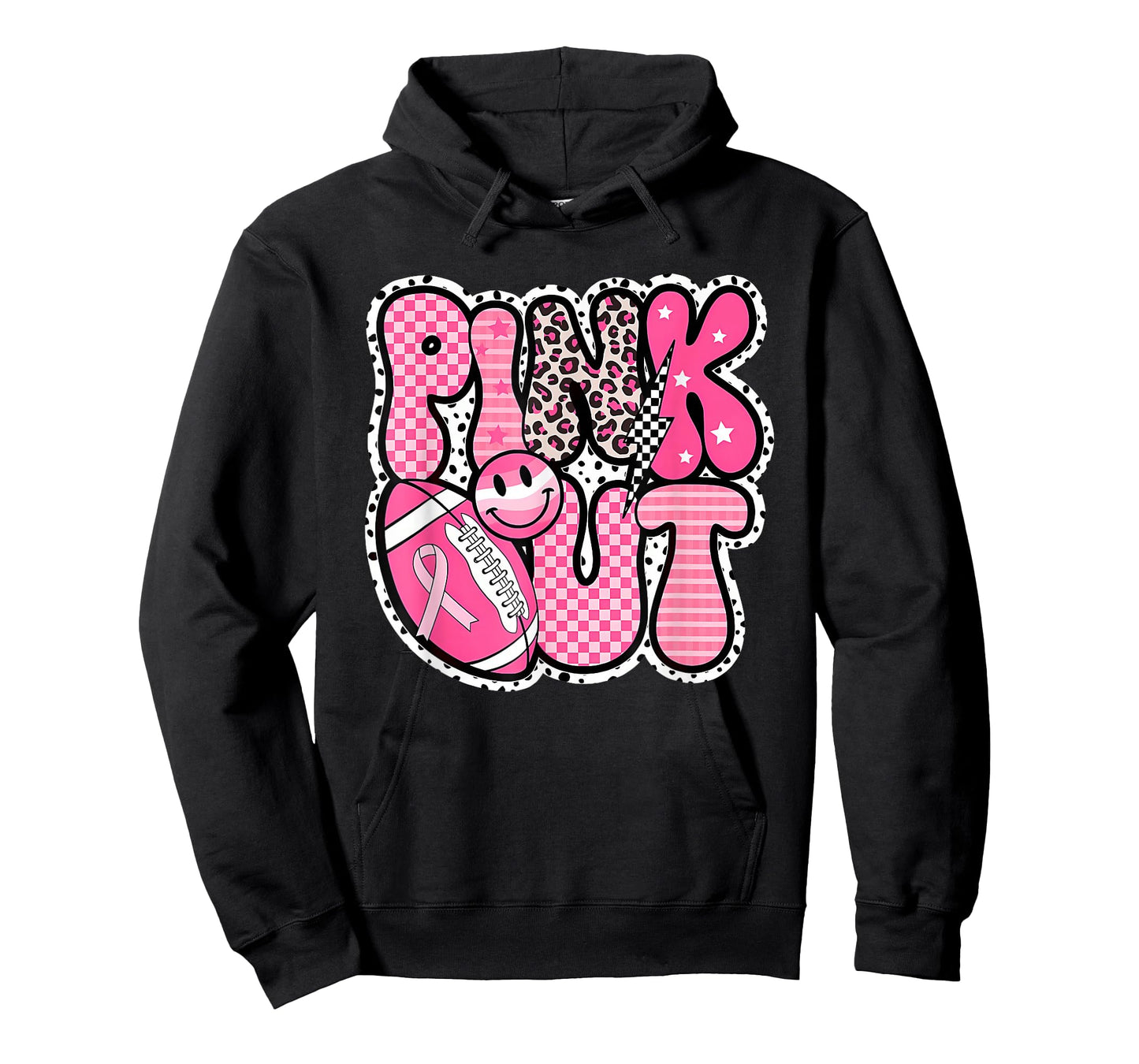 Pink Out Football Team Breast Cancer Awareness Month T-Shirt