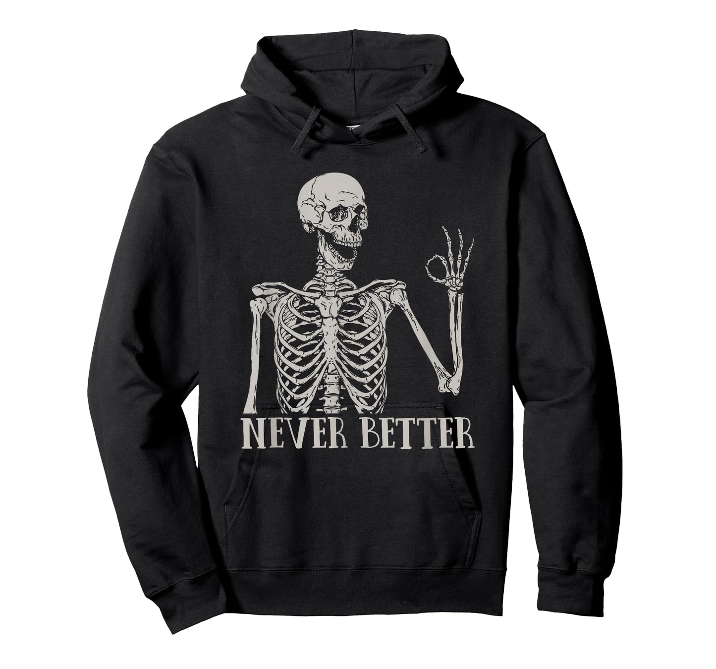 Halloween Shirts For Women Never Better Skeleton Funny Skull T-Shirt
