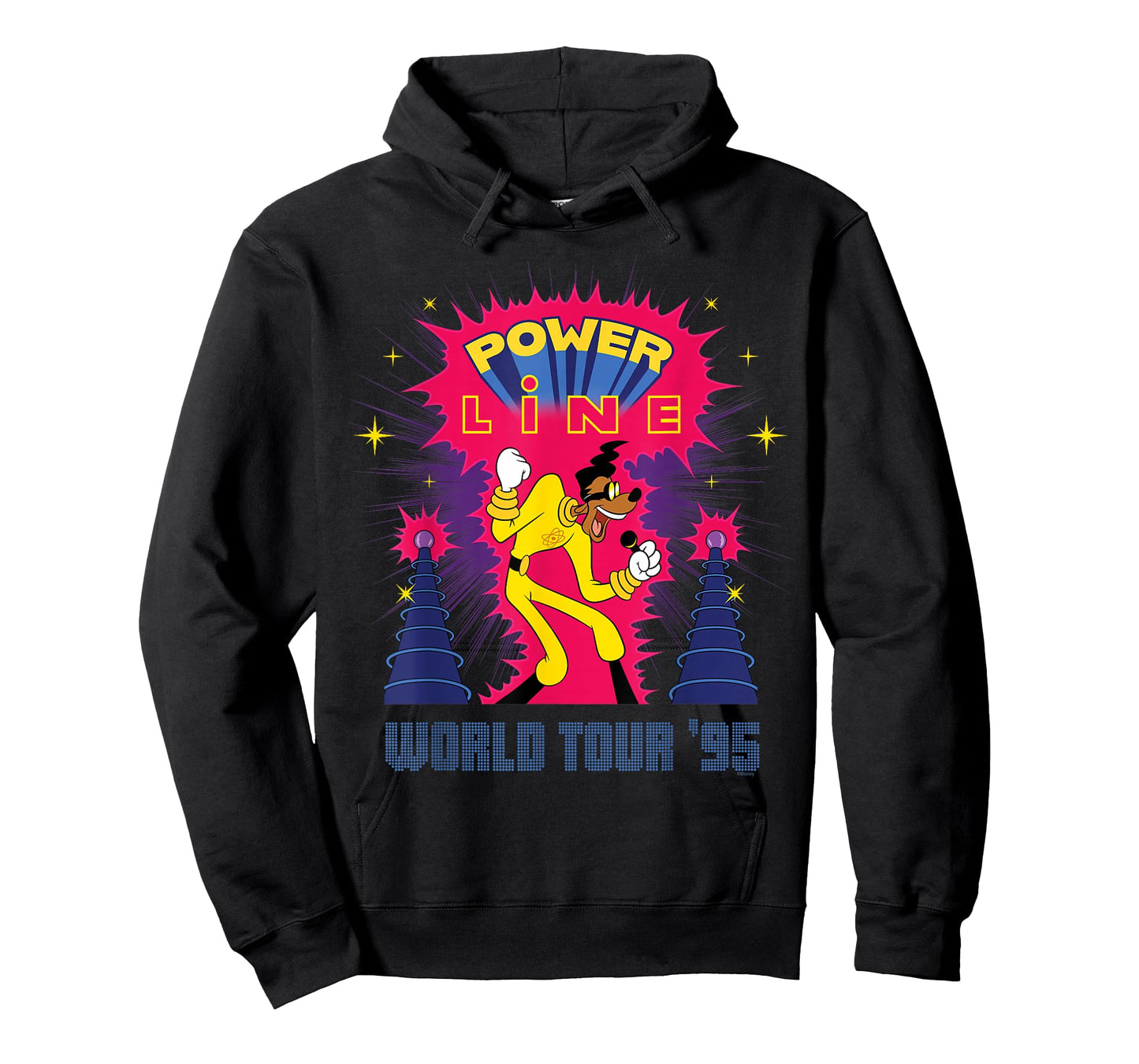 Disney A Goofy Movie Powerline World Tour '95 2-Sided Rock T-Shirt