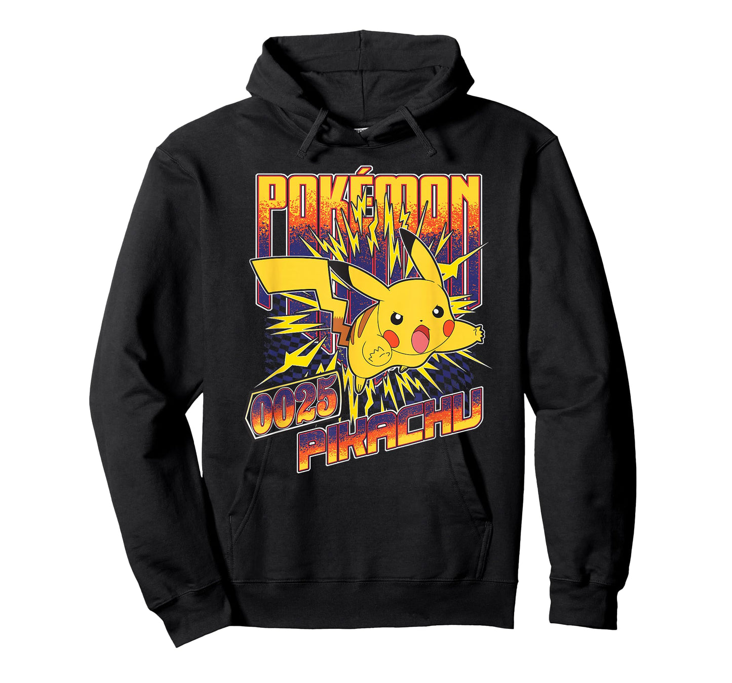Pokémon 0025 Pikachu Ready To Fight Retro Big Chest Poster T-Shirt