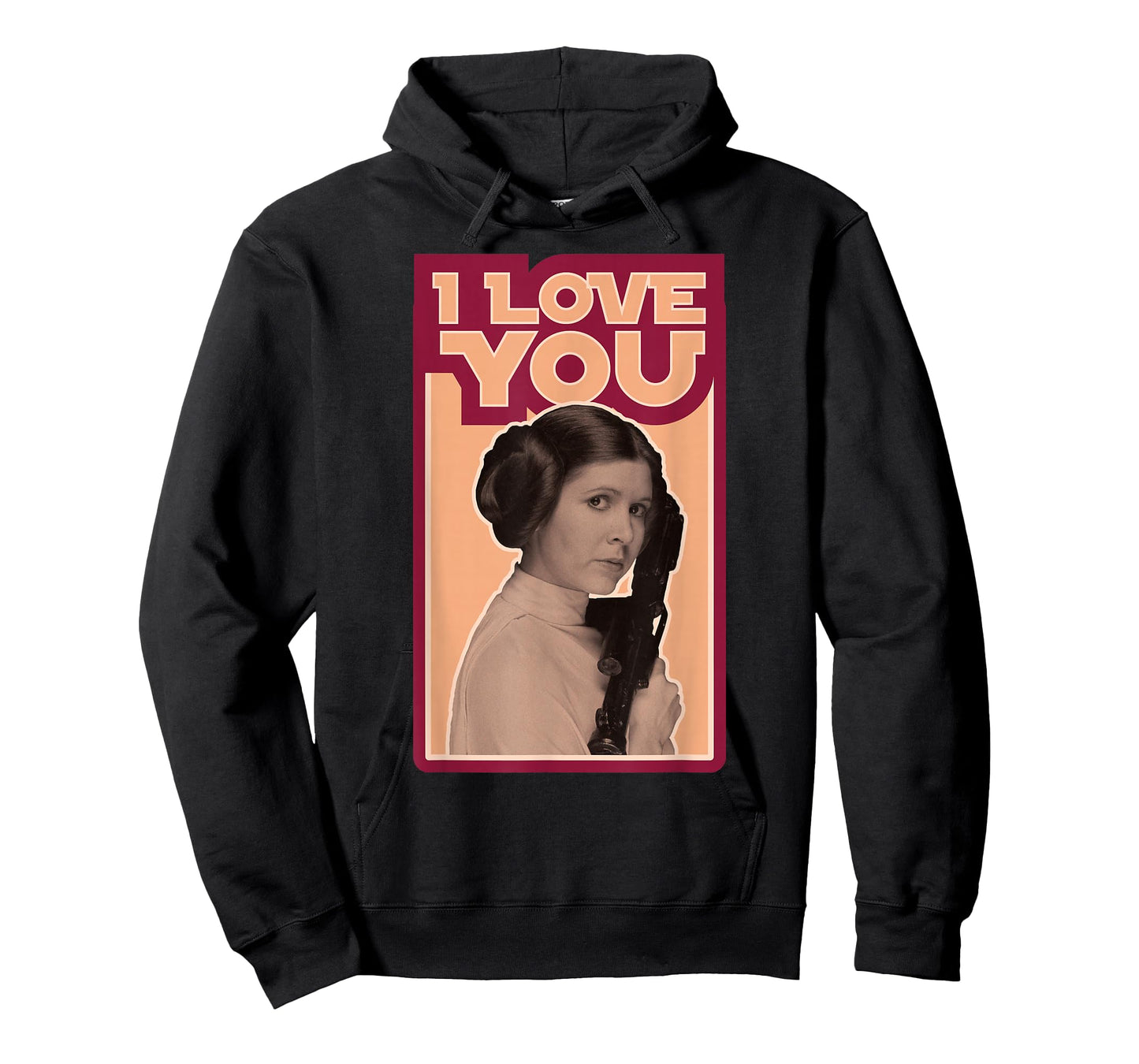 Star Wars Valentine's Day Princess Leia I Love You Vintage T-Shirt