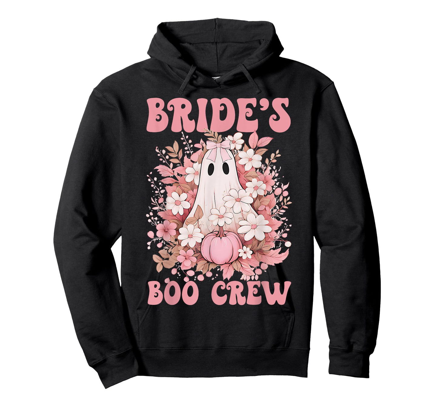 Bride's Boo Crew Cute Floral Ghost Halloween Bachelorette T-Shirt