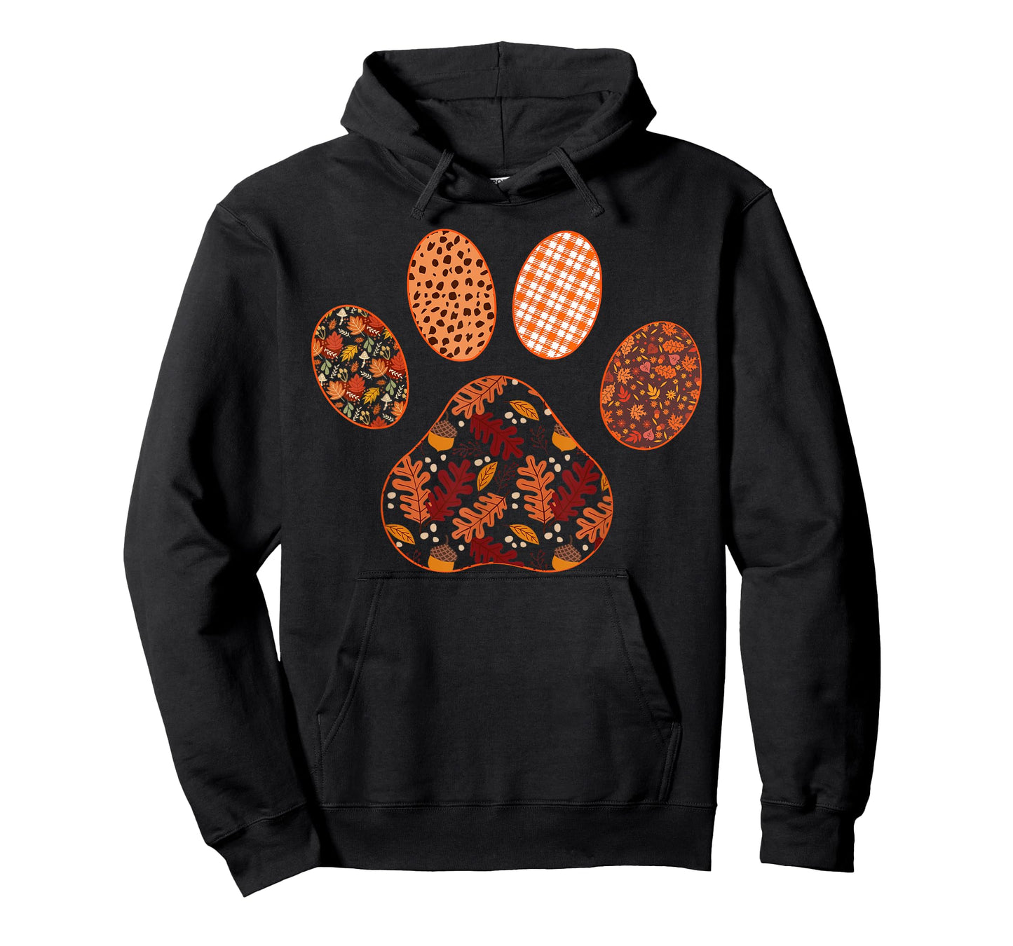 Paw Print Thanksgiving Dog Candy Fall Ghost T-Shirt for Men Women Girls Kids
