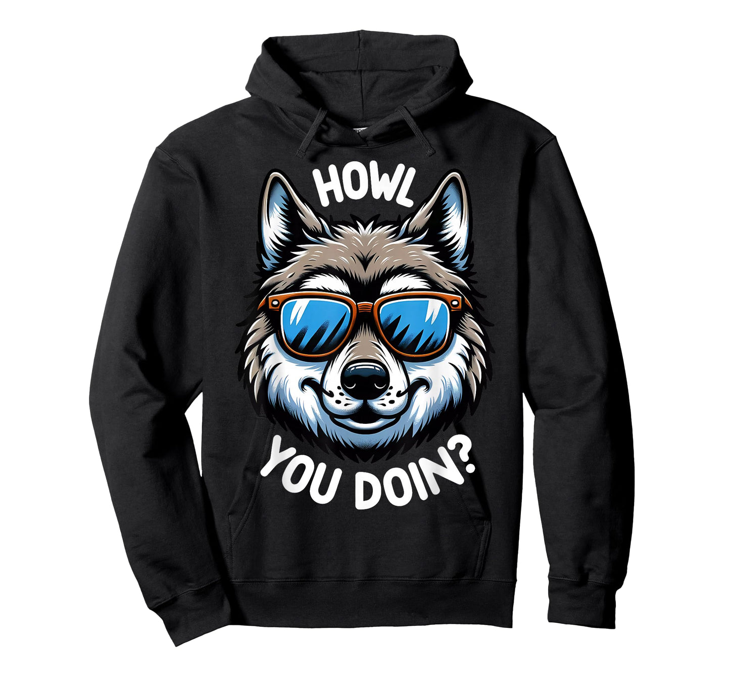 Funny Wolf Howl You Doin Wildlife Animal Pun Lover T-Shirt