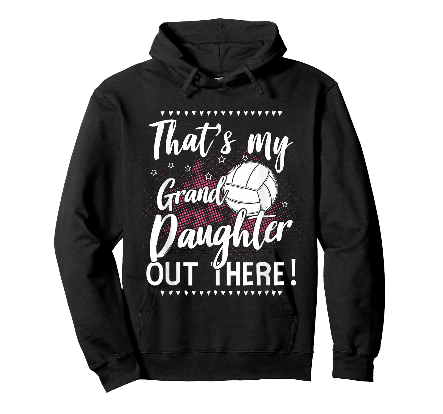 Volleyball Player Gifts & Volleyball Lover Outfits Volleyball Grandma of Volleyball Granddaughter Black T-Shirt