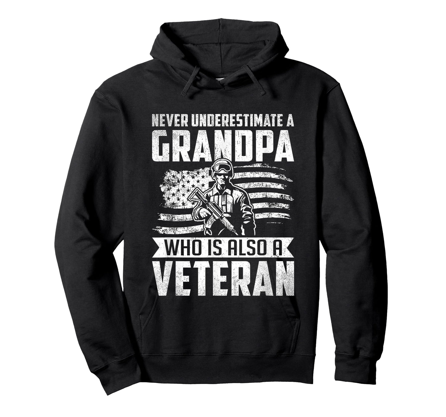 Never Underestimate a Grandpa Who is Also A Veteran T-Shirt