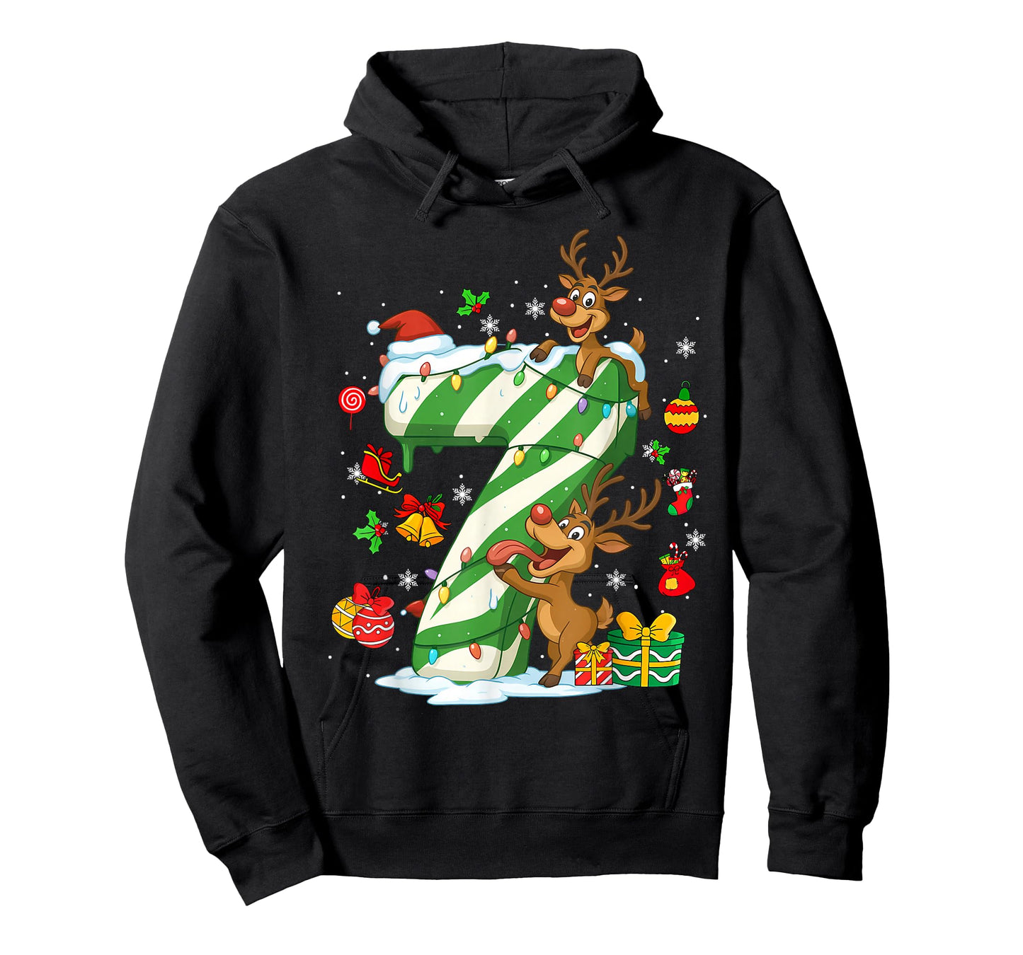 Number 67 Christmas Candy 6 7 Six Seven 6 7 Matching Couples T-Shirt