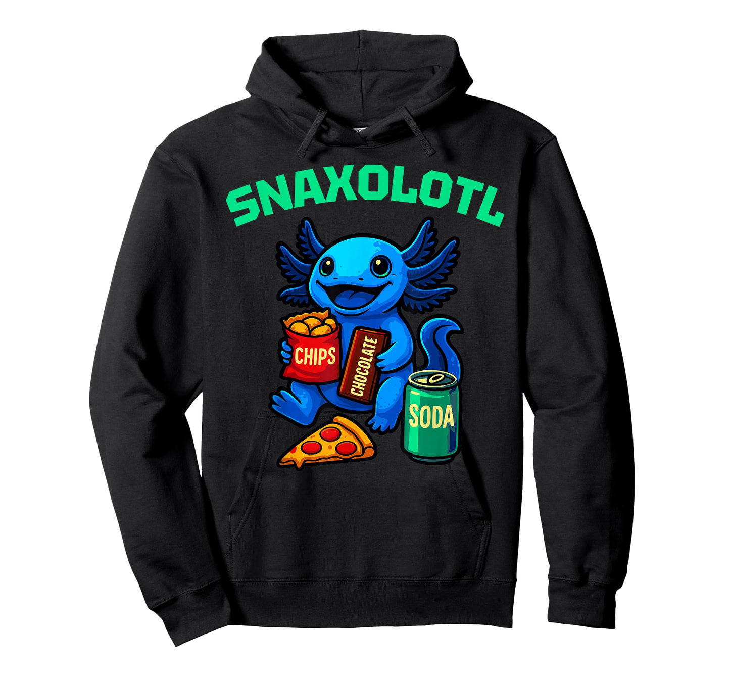 CUTE AXOLOTL Funny Snaxolotl Snacks A Lot Axolotl Kids T-Shirt