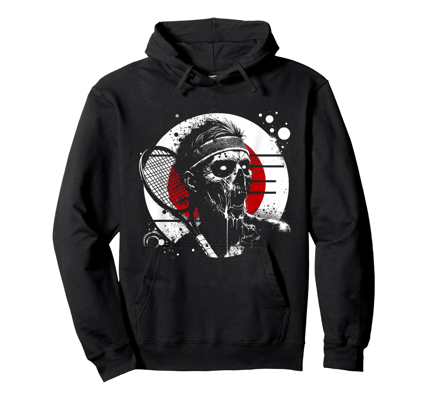 Male Zombie Tennis Player - Creepy Tennis Halloween Lover T-Shirt
