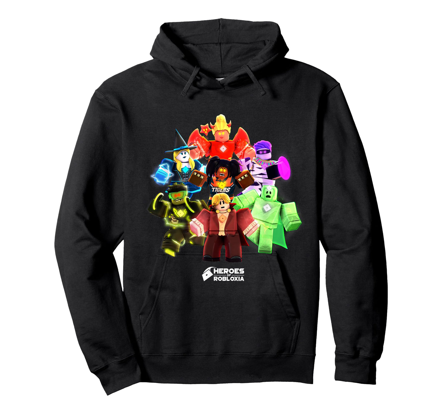 Roblox Halloween Heroes Black T-Shirt - Classic Fit, Crew Neck, Short Sleeve, Casual
