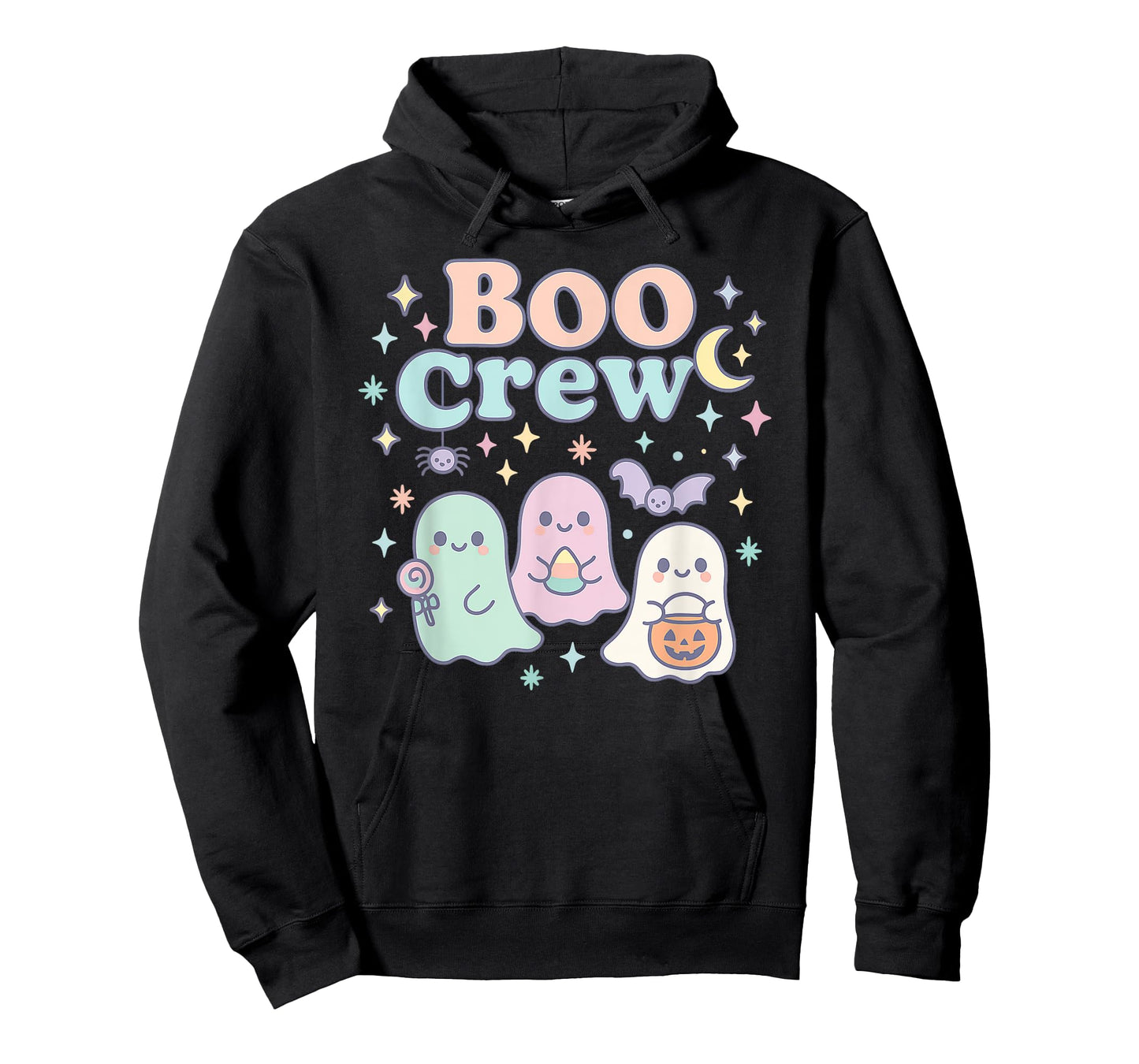 Cute Pastel Boo Crew Halloween Groovy Ghosts Candy Pumpkin T-Shirt