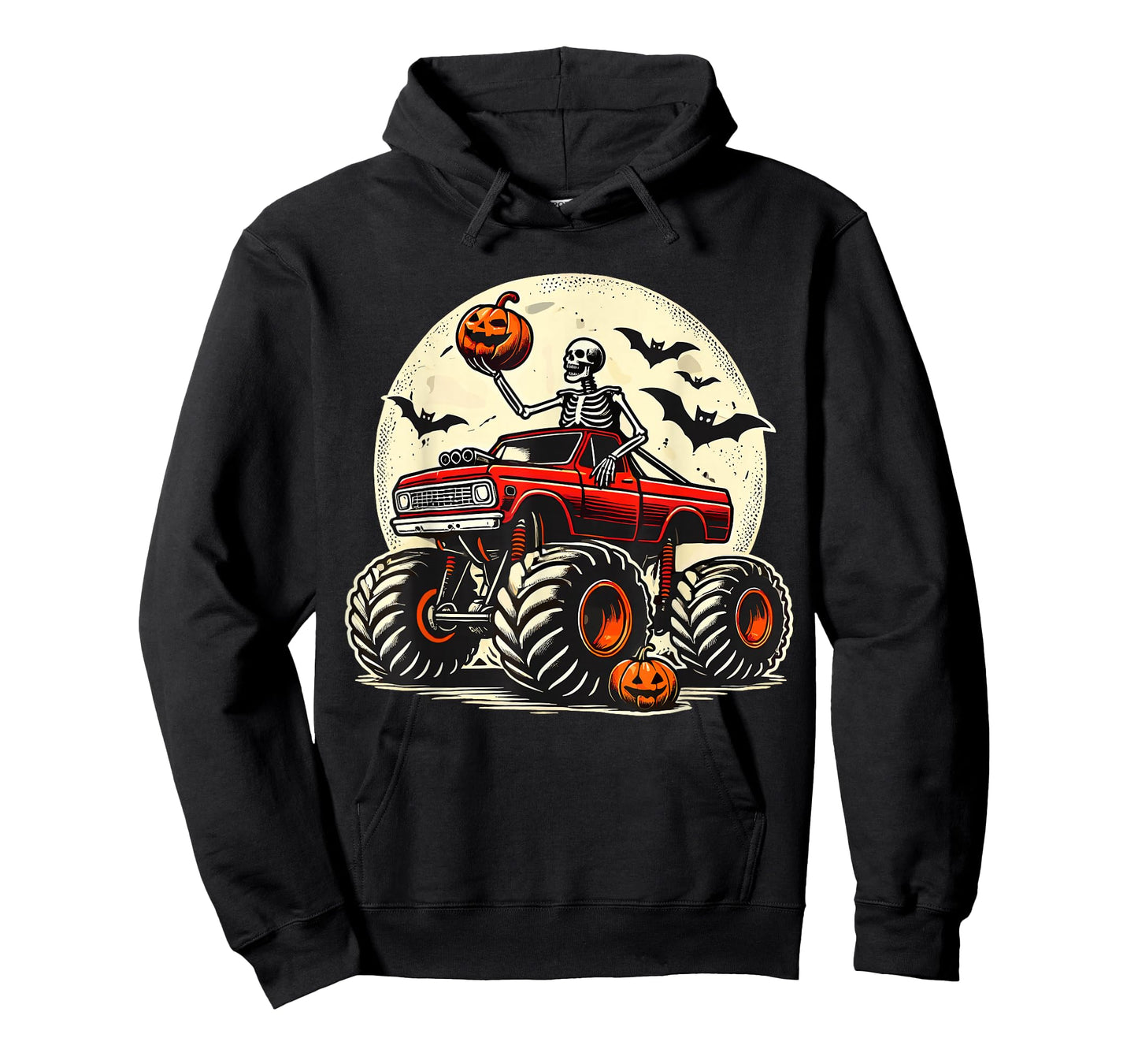 Monster Truck Skeleton Halloween T-Shirt